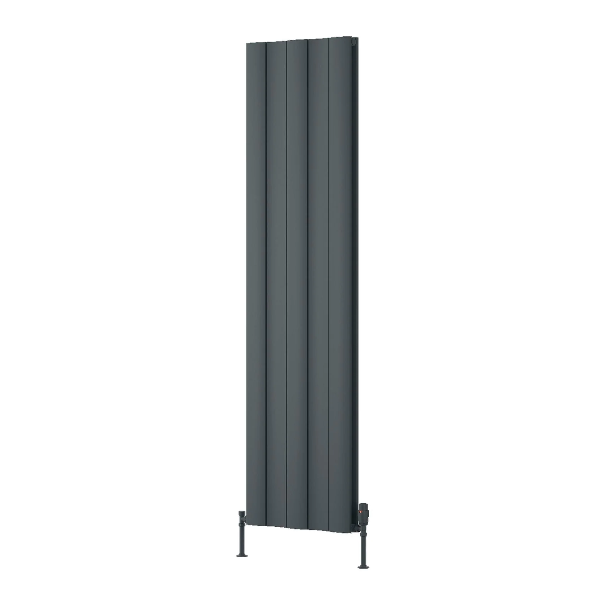 Reina Gio Vertical Aluminium Radiator - Double / 1800 x 470mm - Anthracite