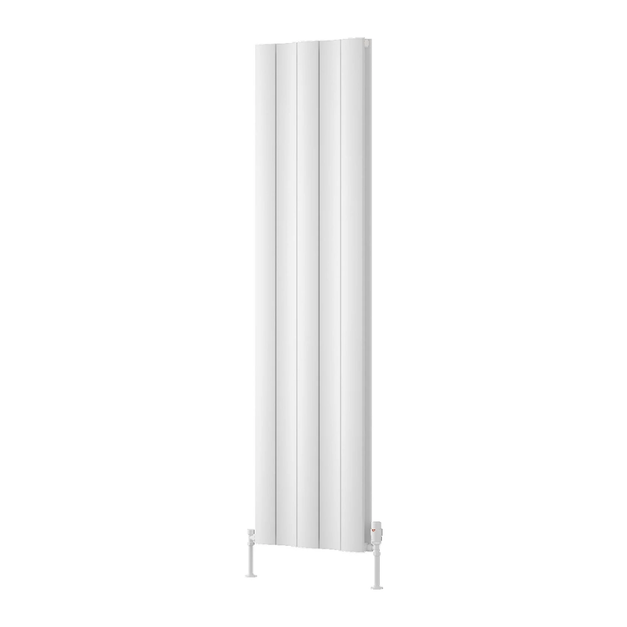 Reina Gio Vertical Aluminium Radiator - Double / 1800 x 470mm - White