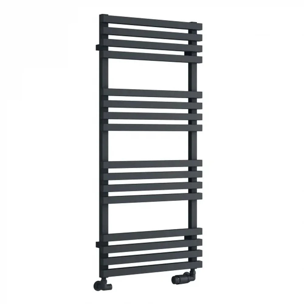 Reina Kale Designer Heated Towel Rail - 1126 x 500mm - Anthracite