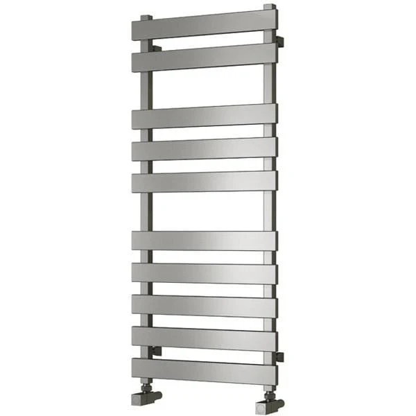 Reina Kreon Steel Flat Panel Heated Towel Rail 1160 x 500 - Polished - Image 2