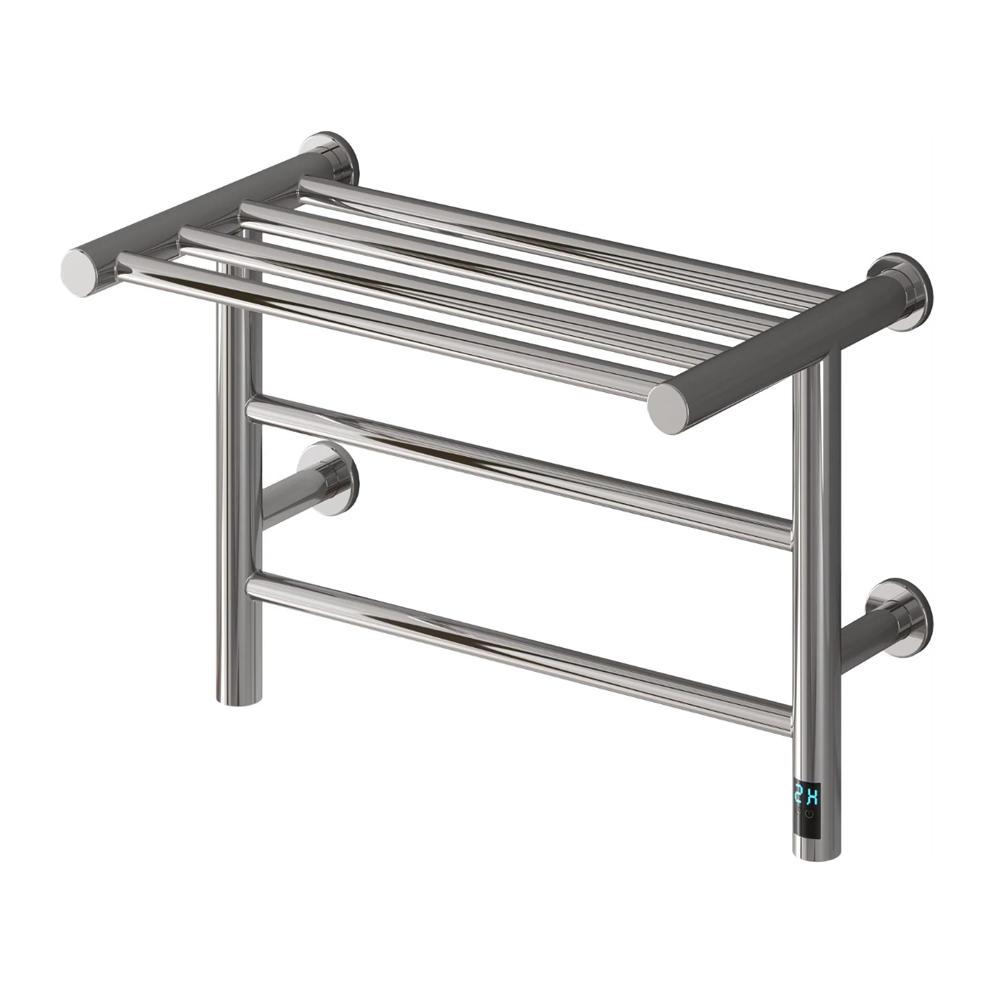 Reina Maira Vertical Designer Electric Heated Towel Rail - 350 x 500mm - Polished
