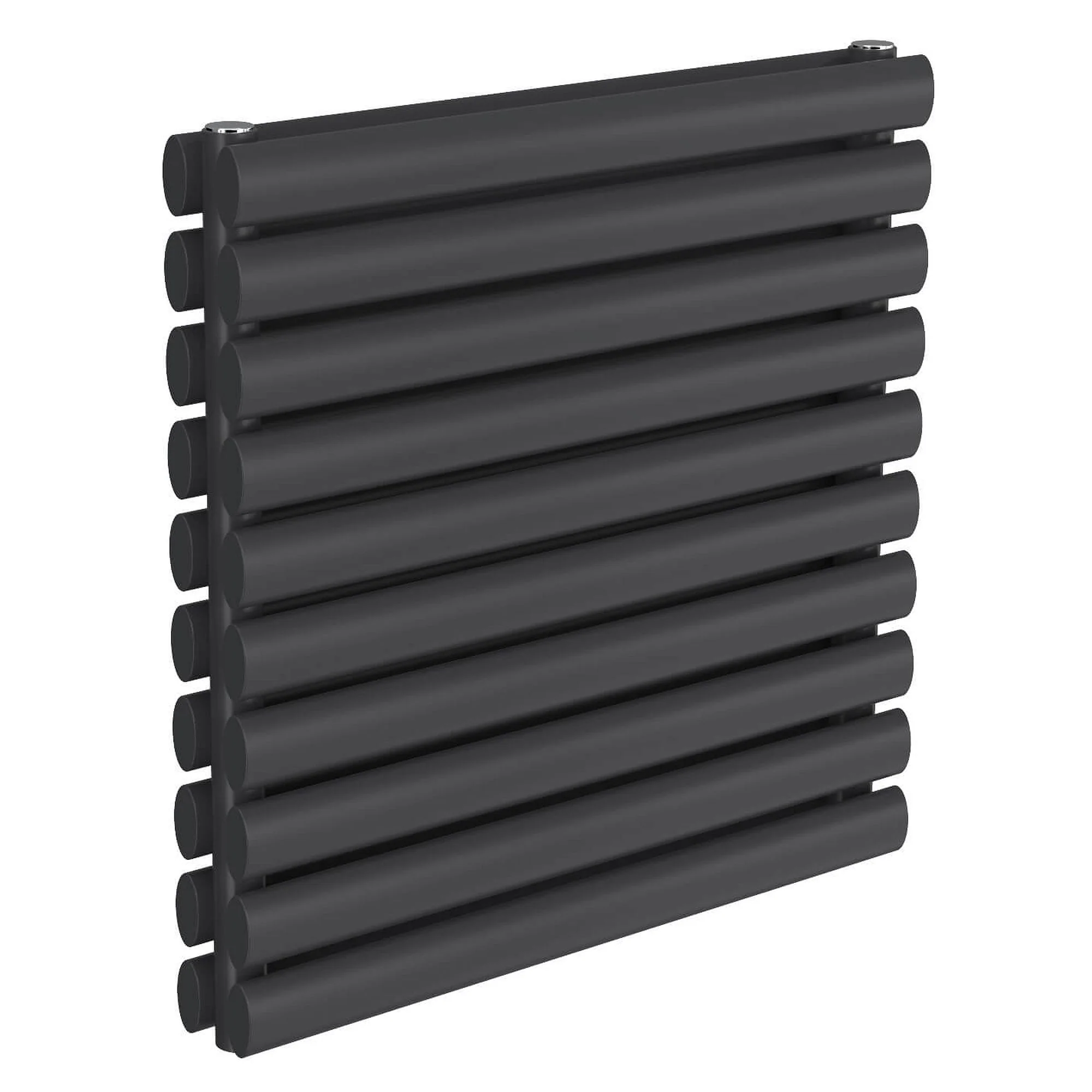 Reina Nevah Double Horizontal Steel Radiator 590 x 600 - Anthracite