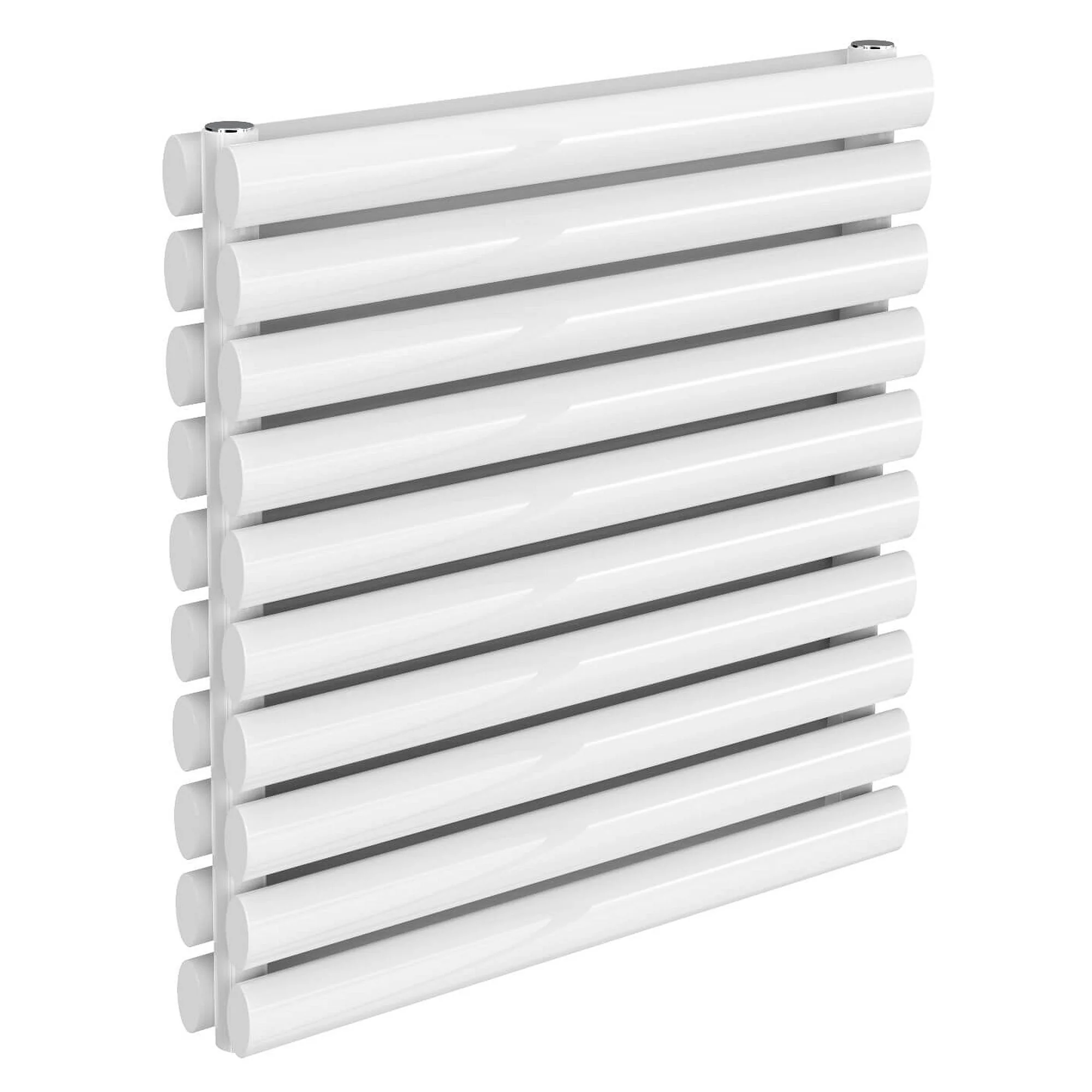 Reina Nevah Double Horizontal Steel Radiator 590 x 600 - White