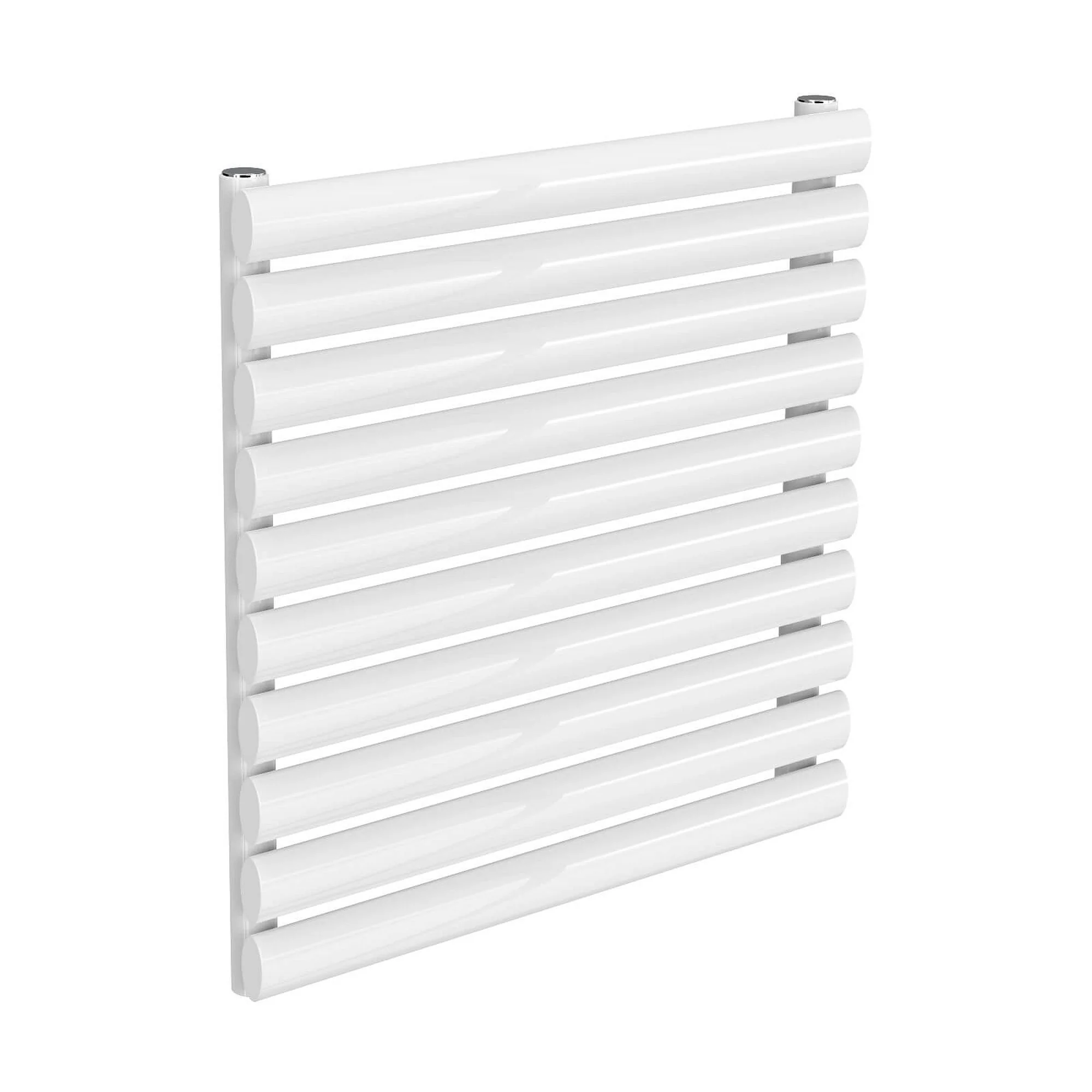 Reina Nevah Single Horizontal Steel Radiator 590 x 600 - White