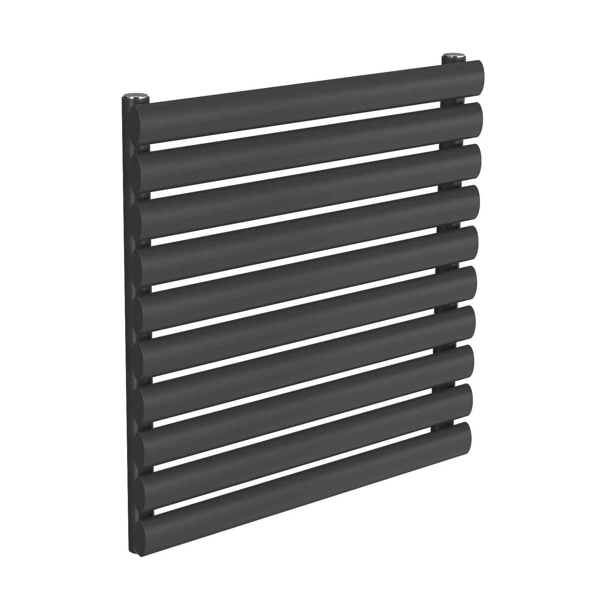 Reina Nevah Single Horizontal Steel Radiator 590 x 600 - Anthracite