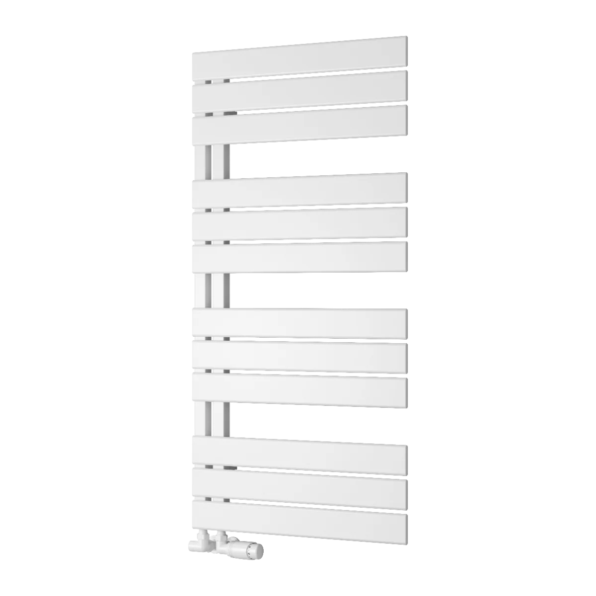 Reina Pettino Vertical Flat Panel Heated Towel Rail - 1124 x 550mm - White