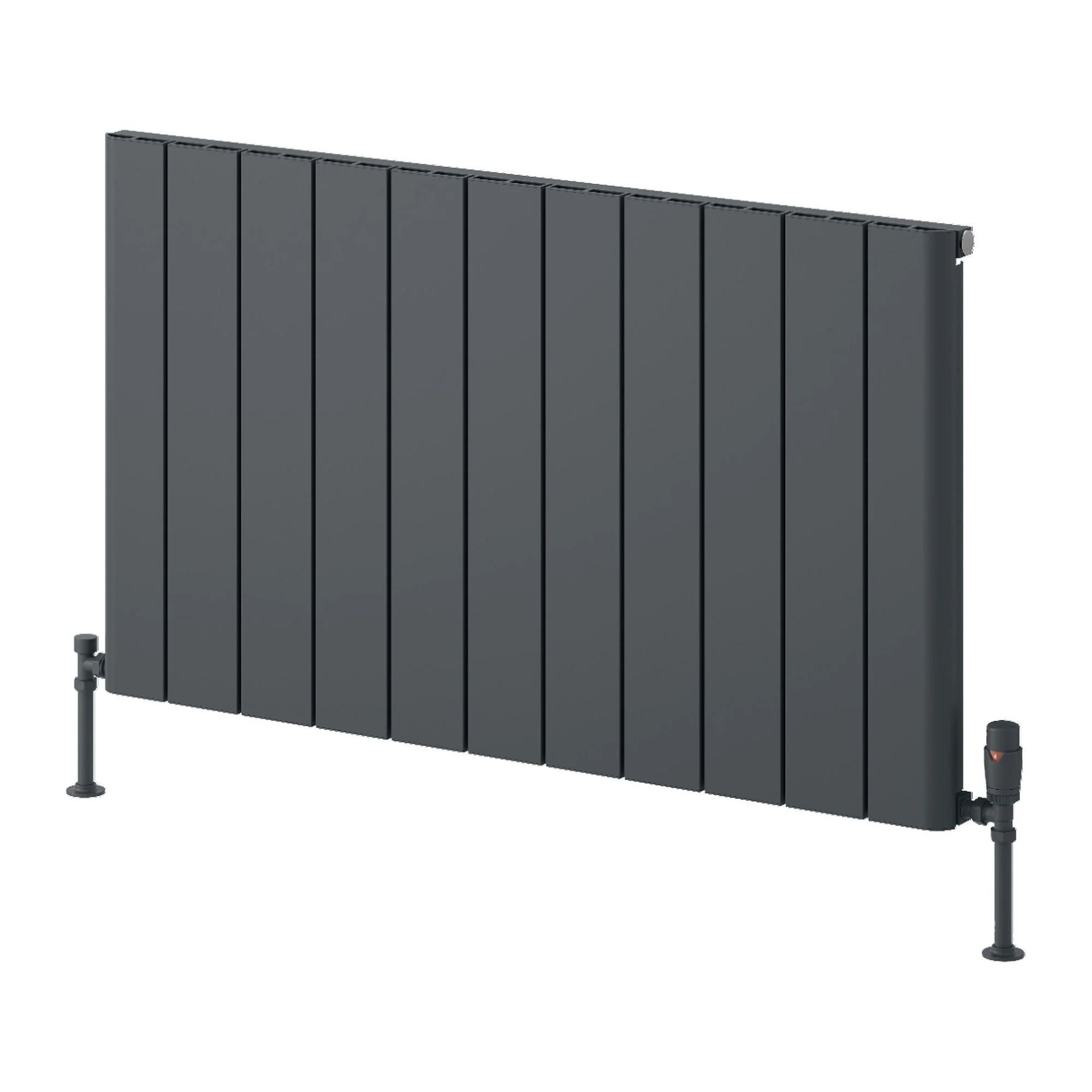 Reina Resia Horizontal Aluminium Radiator - 600 x 1040mm - Anthracite