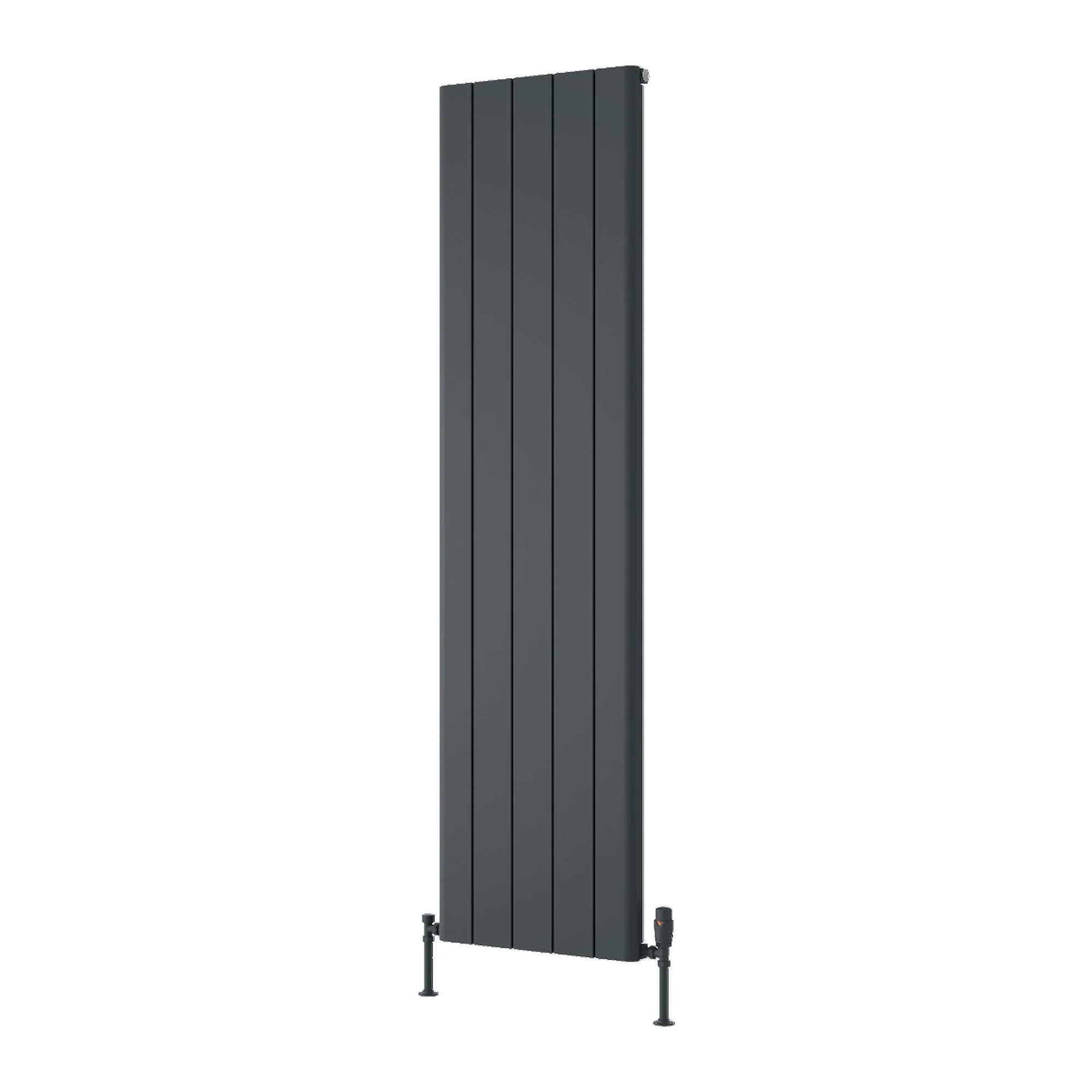 Reina Resia Vertical Aluminium Radiator - 1800 x 470mm - Anthracite
