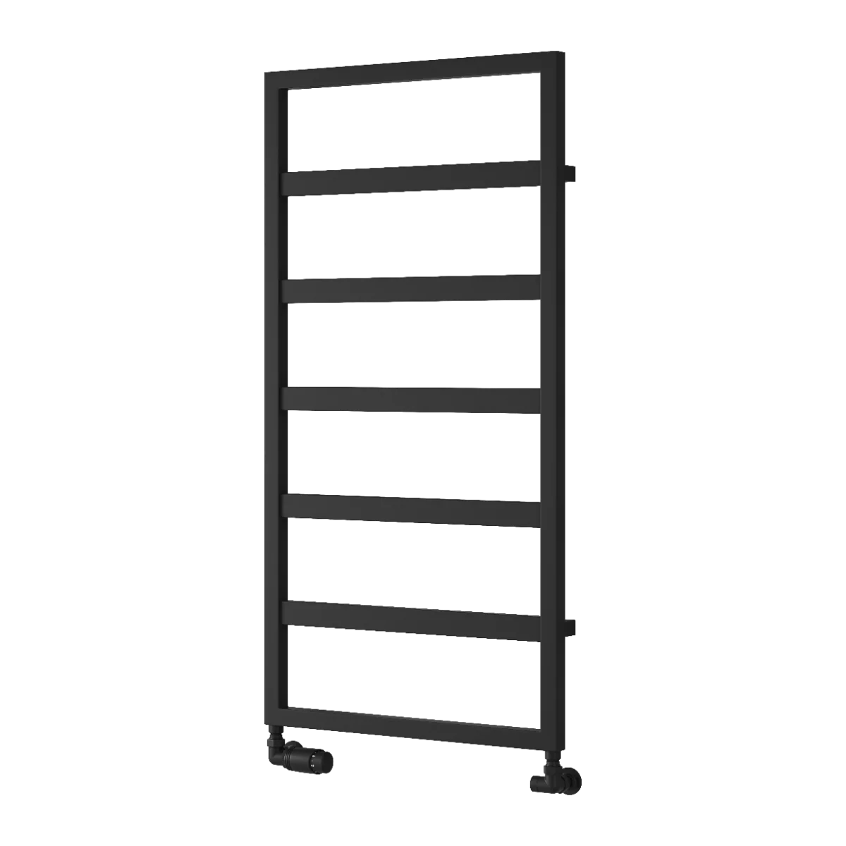 Reina Rezzo Vertical Designer Heated Towel Rail - 1100 x 450mm - Black