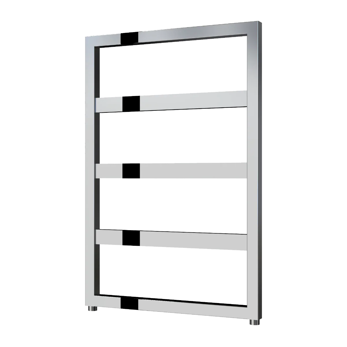 Reina Rezzo Vertical Designer Heated Towel Rail - 740 x 550mm - Chrome