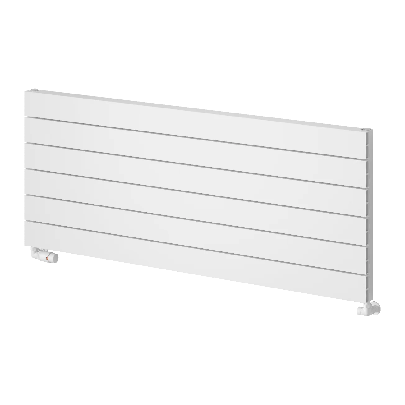 Reina Rienza Horizontal Aluminium Radiator - 565 x 1400mm - White - Image 2