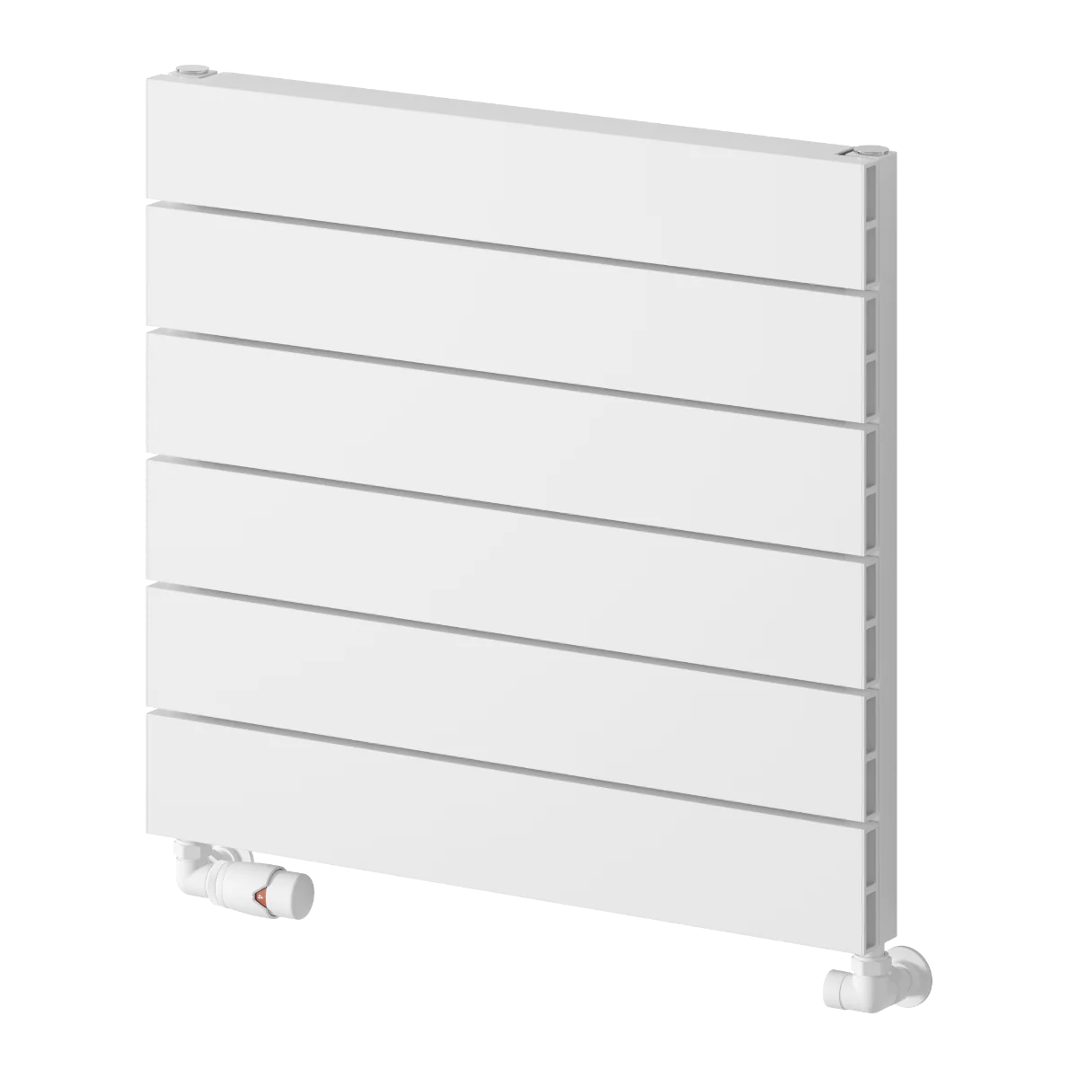 Reina Rienza Horizontal Aluminium Radiator - 565 x 600mm - White