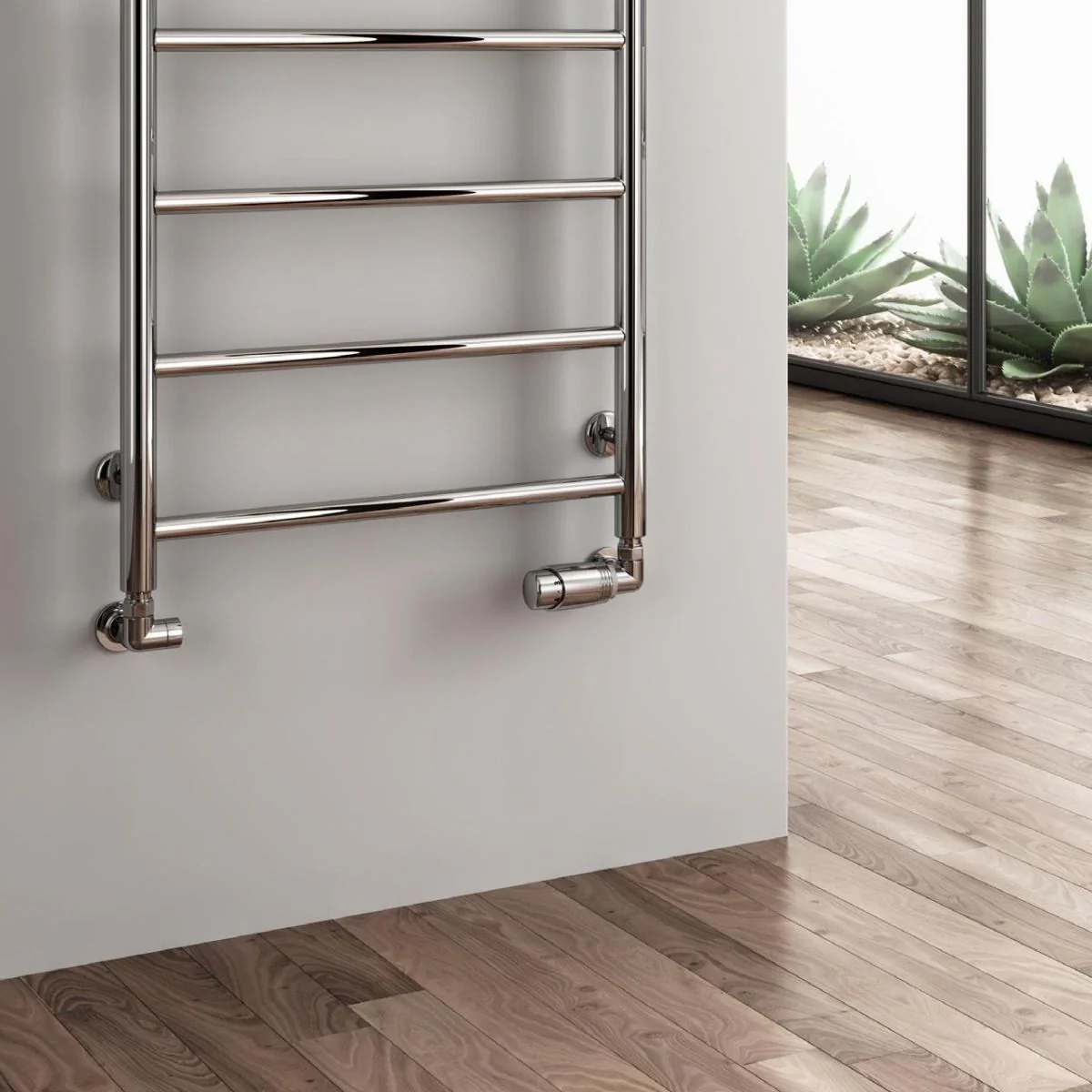 Reina Savio Designer Heated Towel Rail - 1080 x 500mm - Image 2