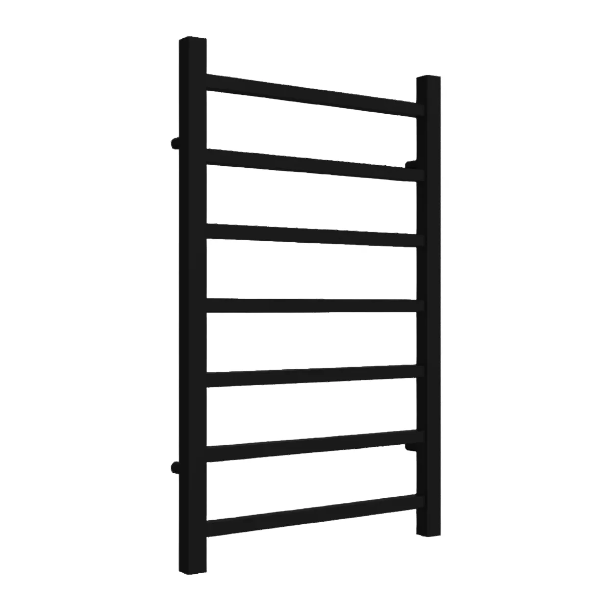 Reina Serena Vertical Square Tub Heated Towel Rail - 800 x 500mm - Black