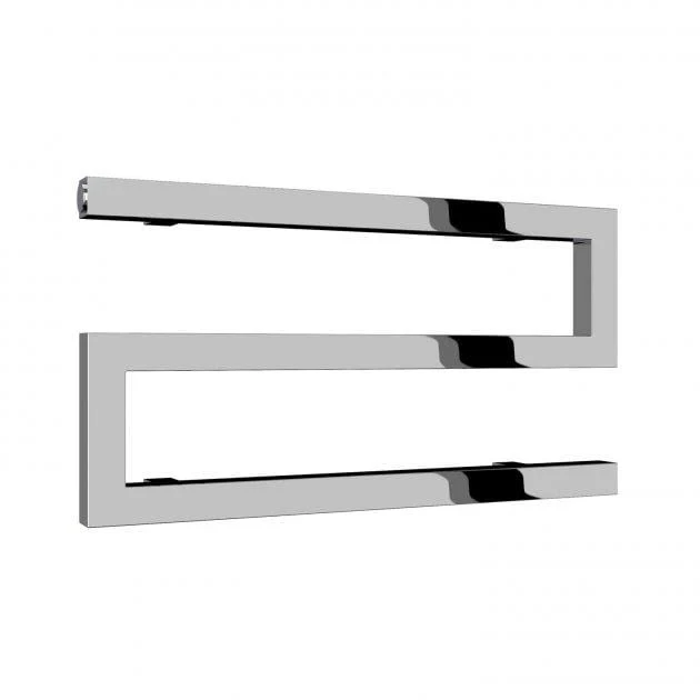 Reina Serpe Vertical Square Designer Heated Towel Rail - 270 x 500mm - Chrome