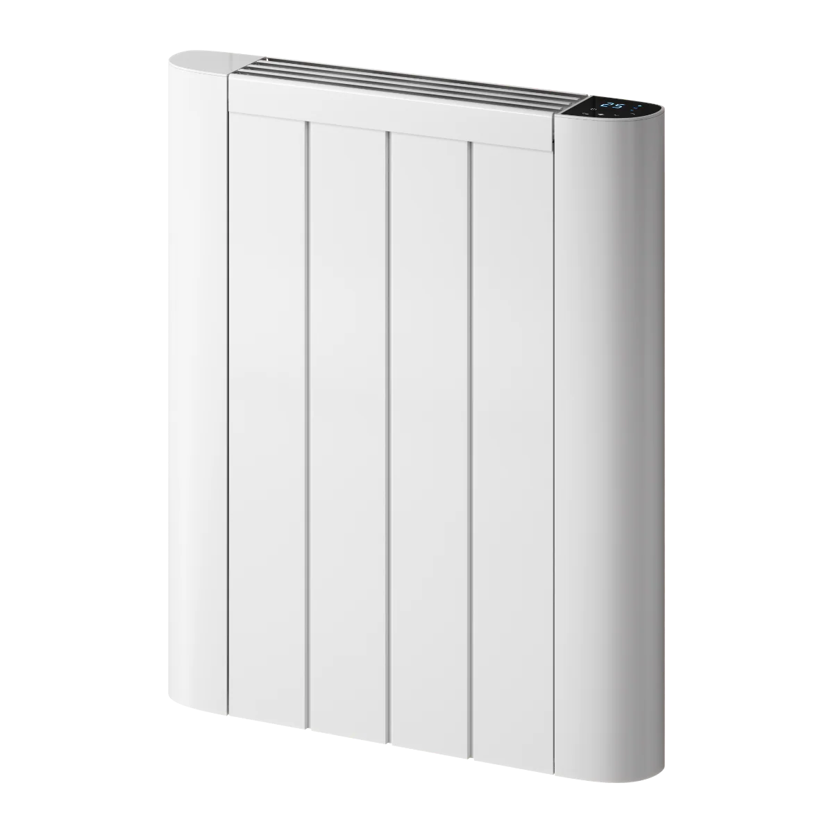 Reina Serre Horizontal Aluminium Panel Heater Electric WiFi Radiator - 580 x 480mm - White
