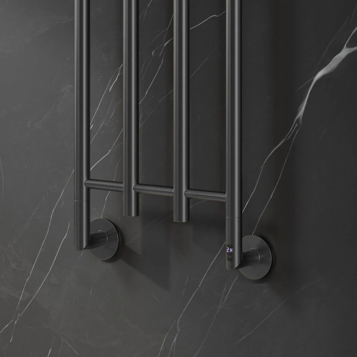 Reina Solara Stainless Steel Electric Radiator - Black - Image 3