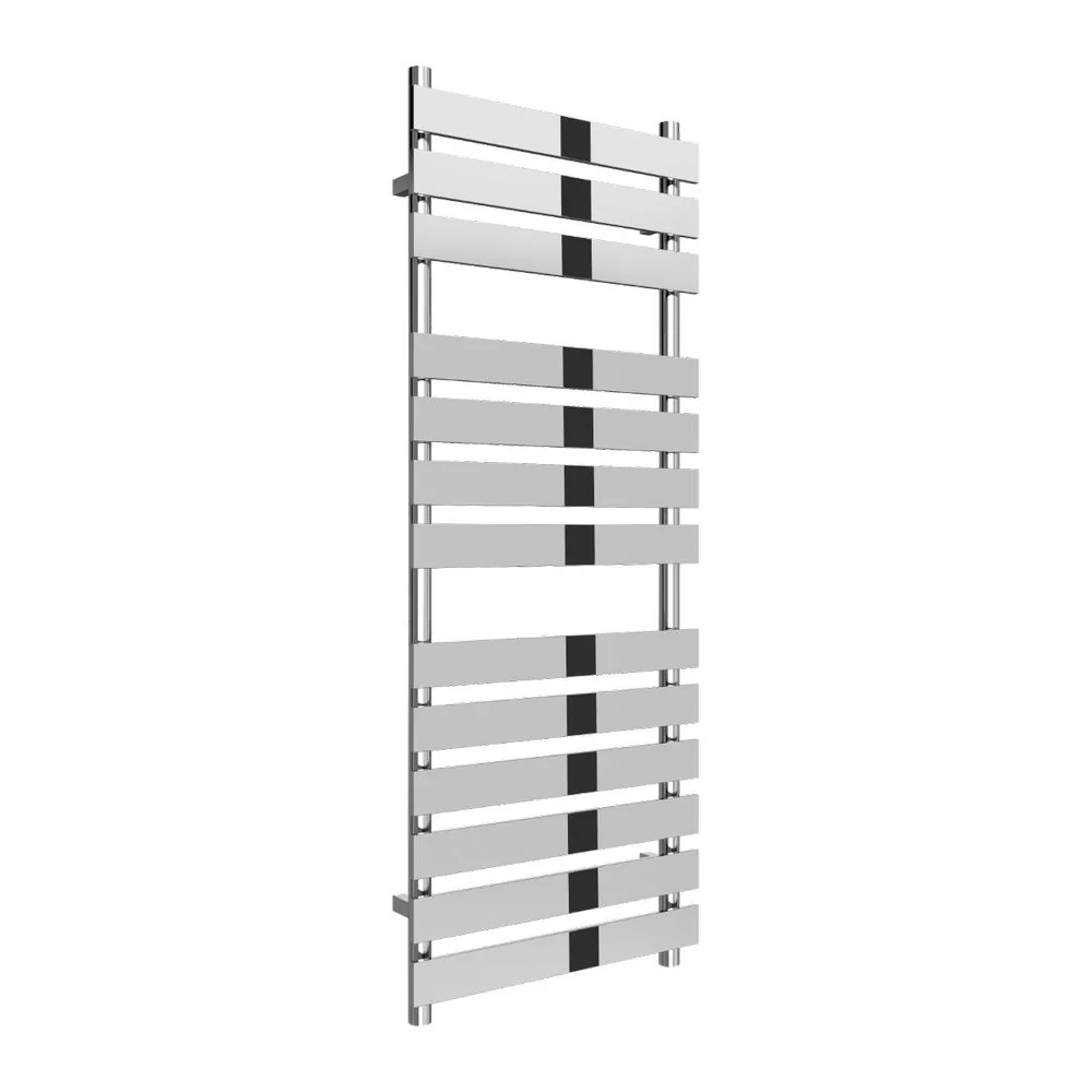 Reina Trento Vertical Steel Flat Panel Heated Towel Rail 1300 x 500 - Chrome - Image 2
