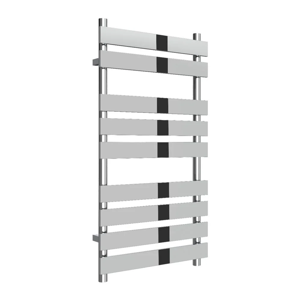 Reina Trento Vertical Steel Flat Panel Heated Towel Rail 950 x 500 - Chrome