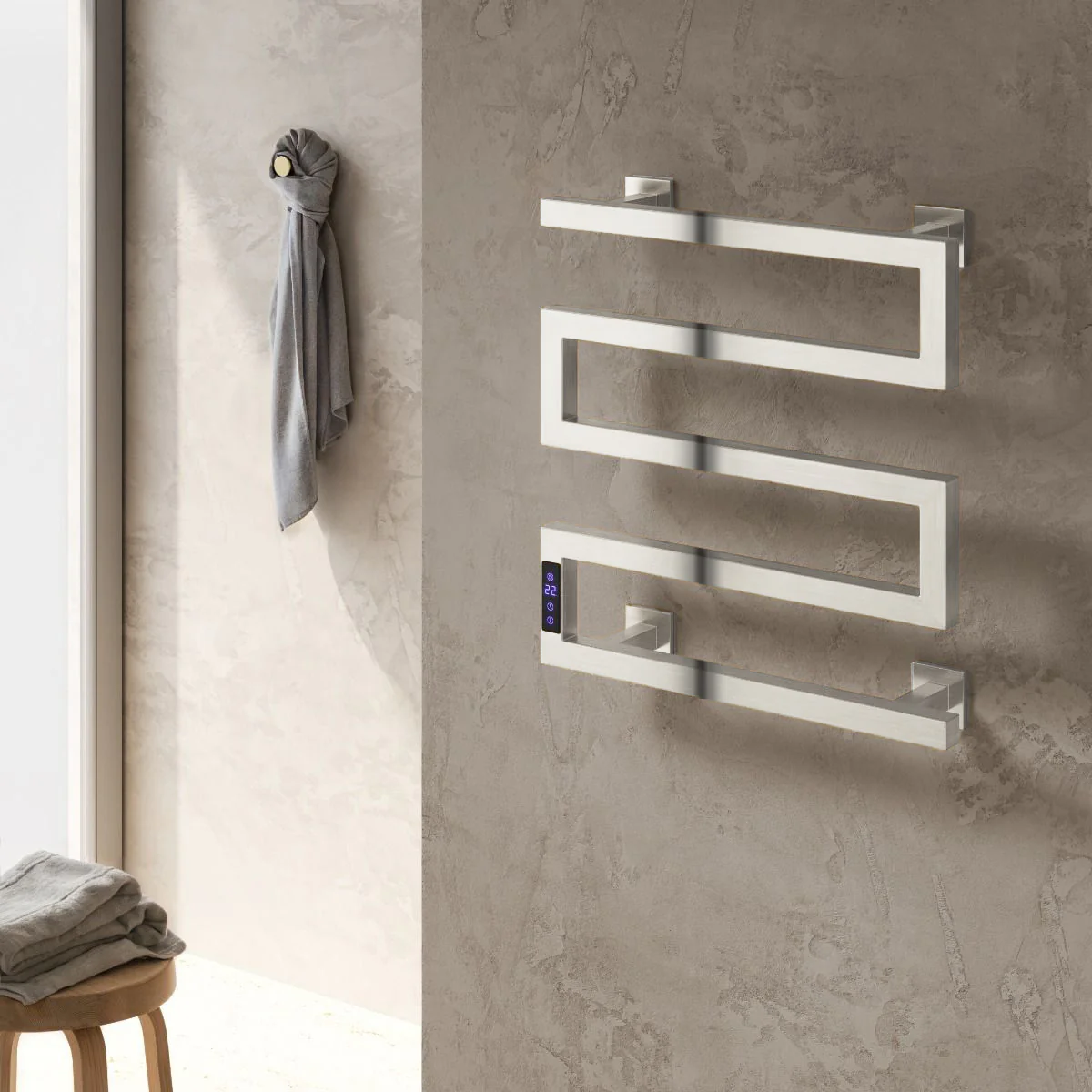 Reina Vispa Stainless Steel Electric Radiator - Polished