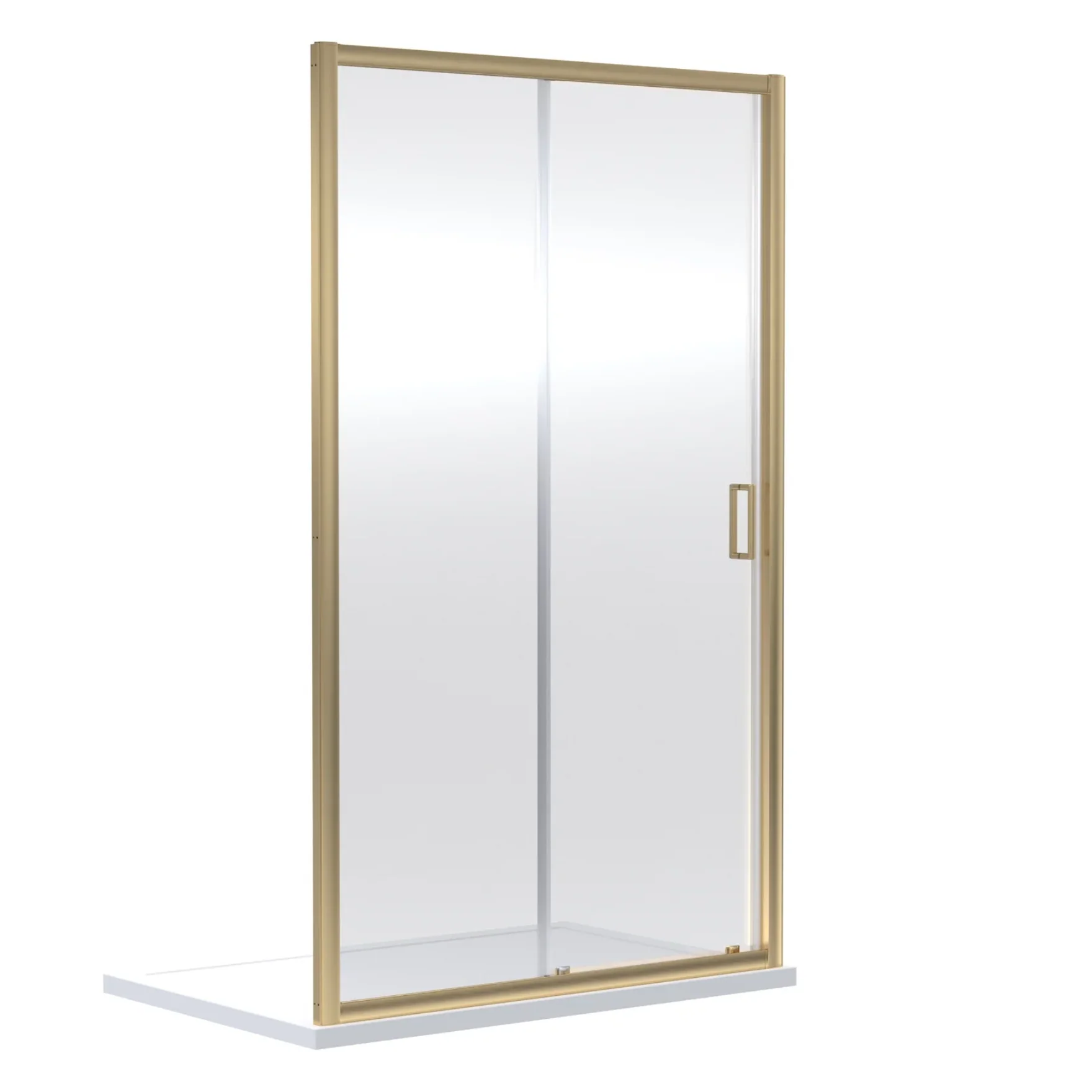 Rene 1200mm Sliding Shower Door - Brushed Brass