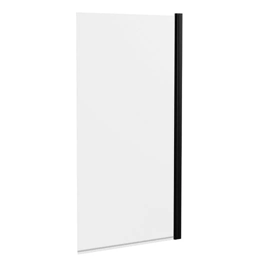 Riverside 1500 x 700mm Single Ended Acrylic Bath & Square Black Bath Screen - Image 3