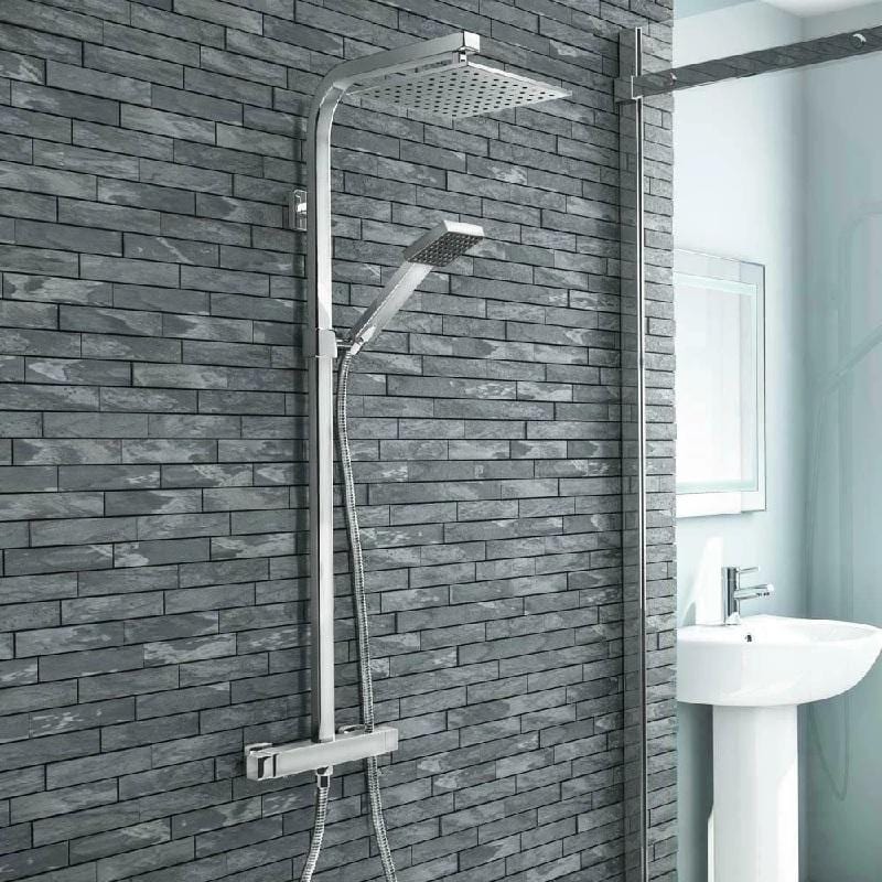Riverside 1800 x 800mm Single Ended Acrylic Bath & Square Double Bath Screen - Image 3