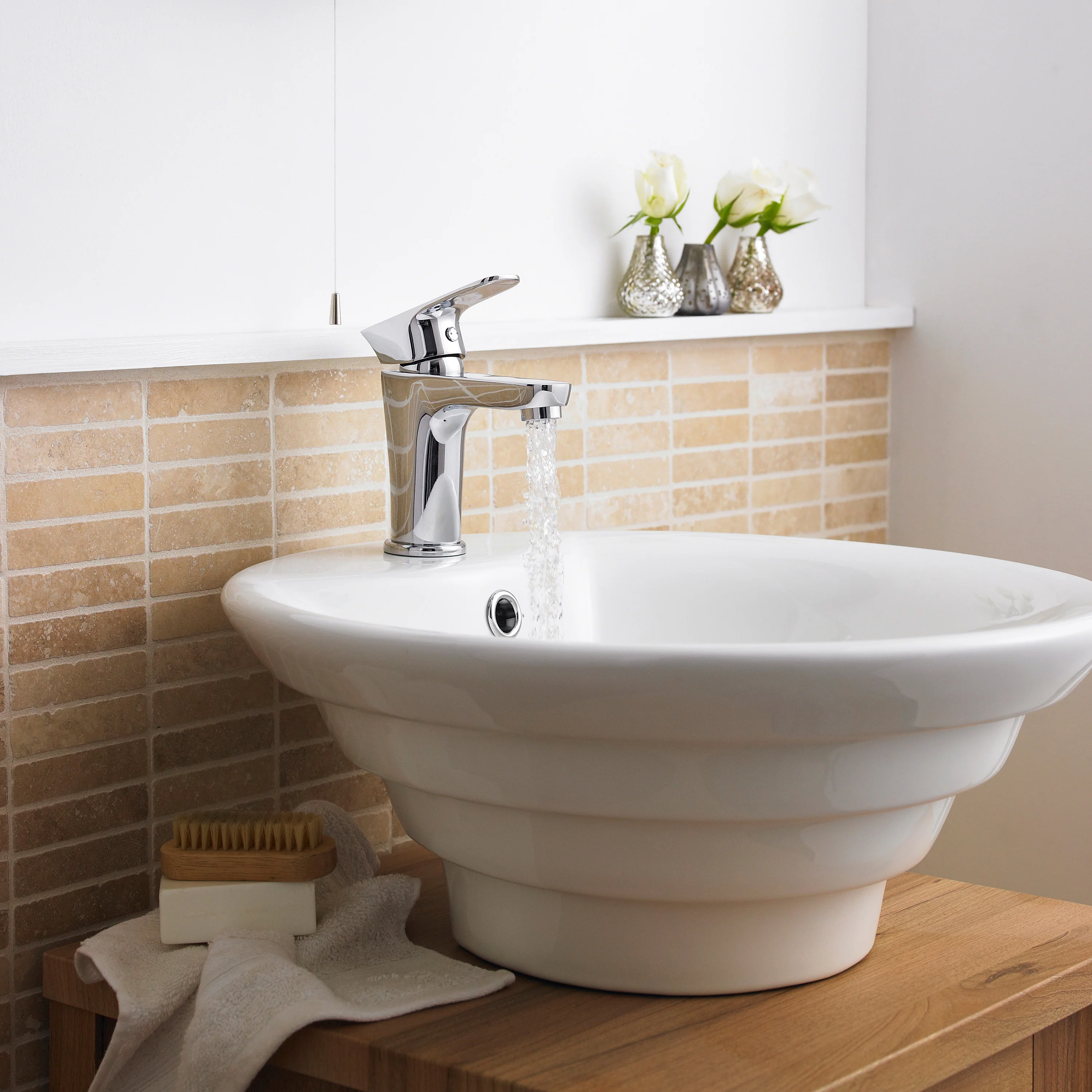 Round Sit-On Countertop Basin 460mm Diameter