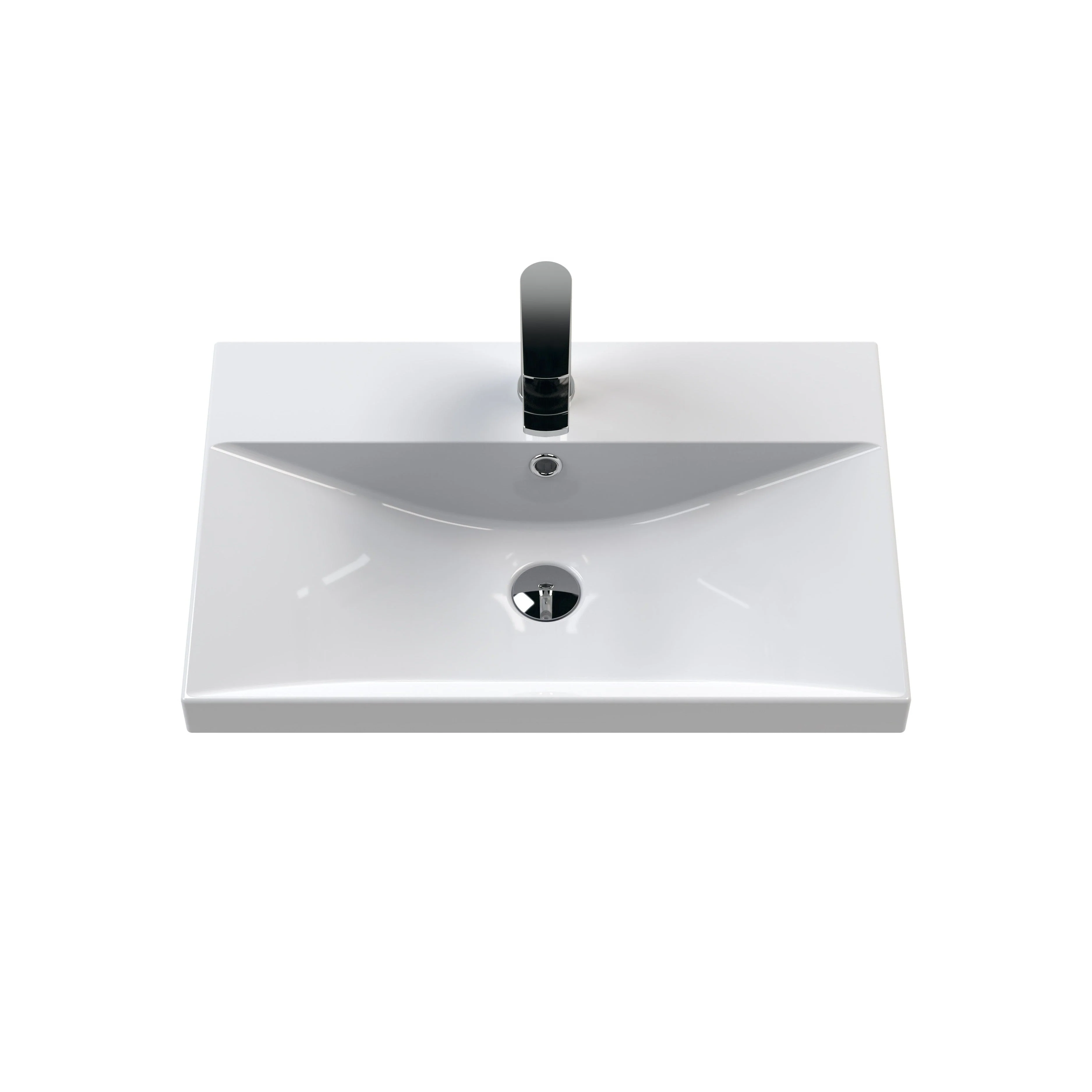 Ryker 600mm Wall Hung 2-Door Vanity & Basin 3 - Midnight Blue - Image 2