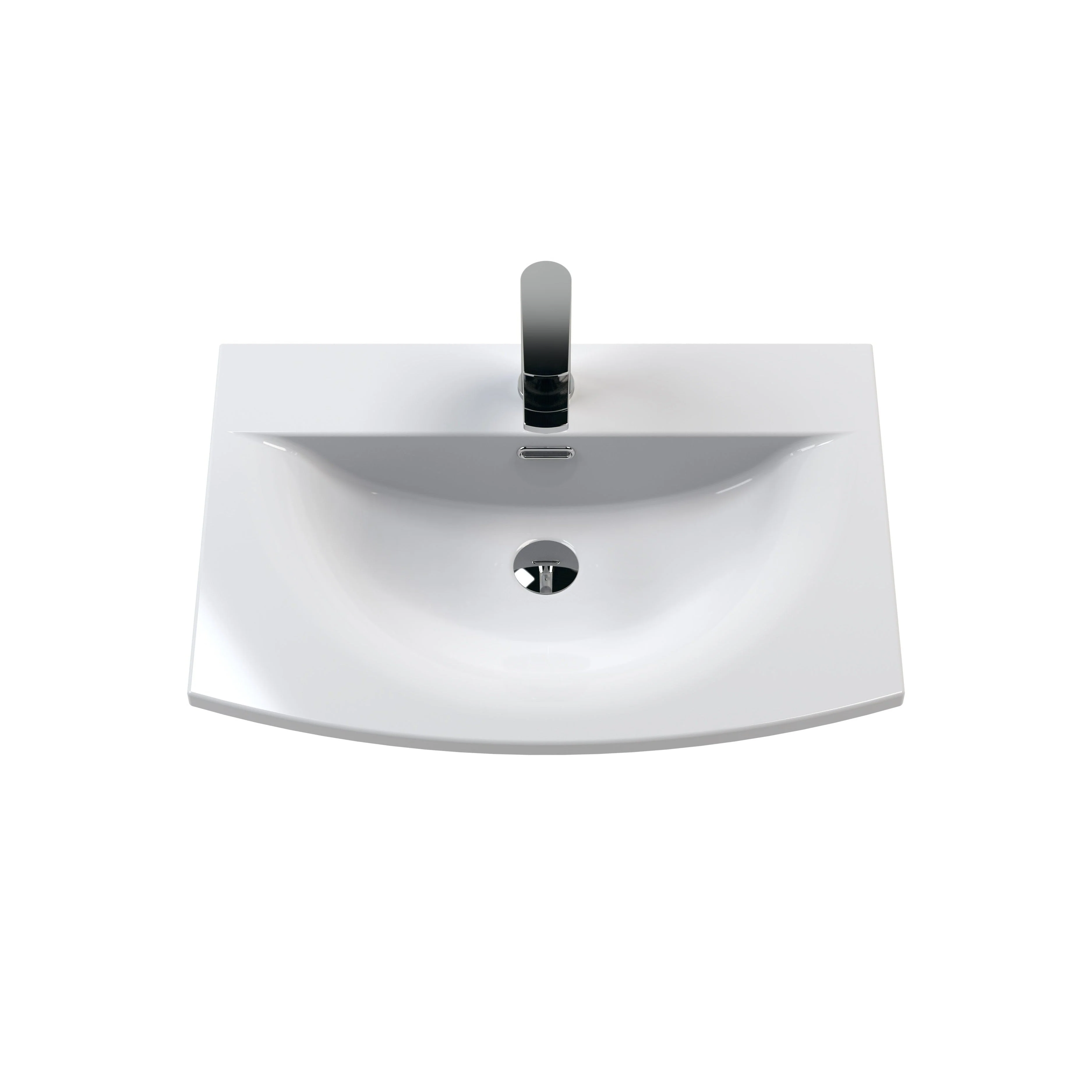 Ryker 600mm Wall Hung 2-Door Vanity & Basin 4 - Anthracite - Image 2