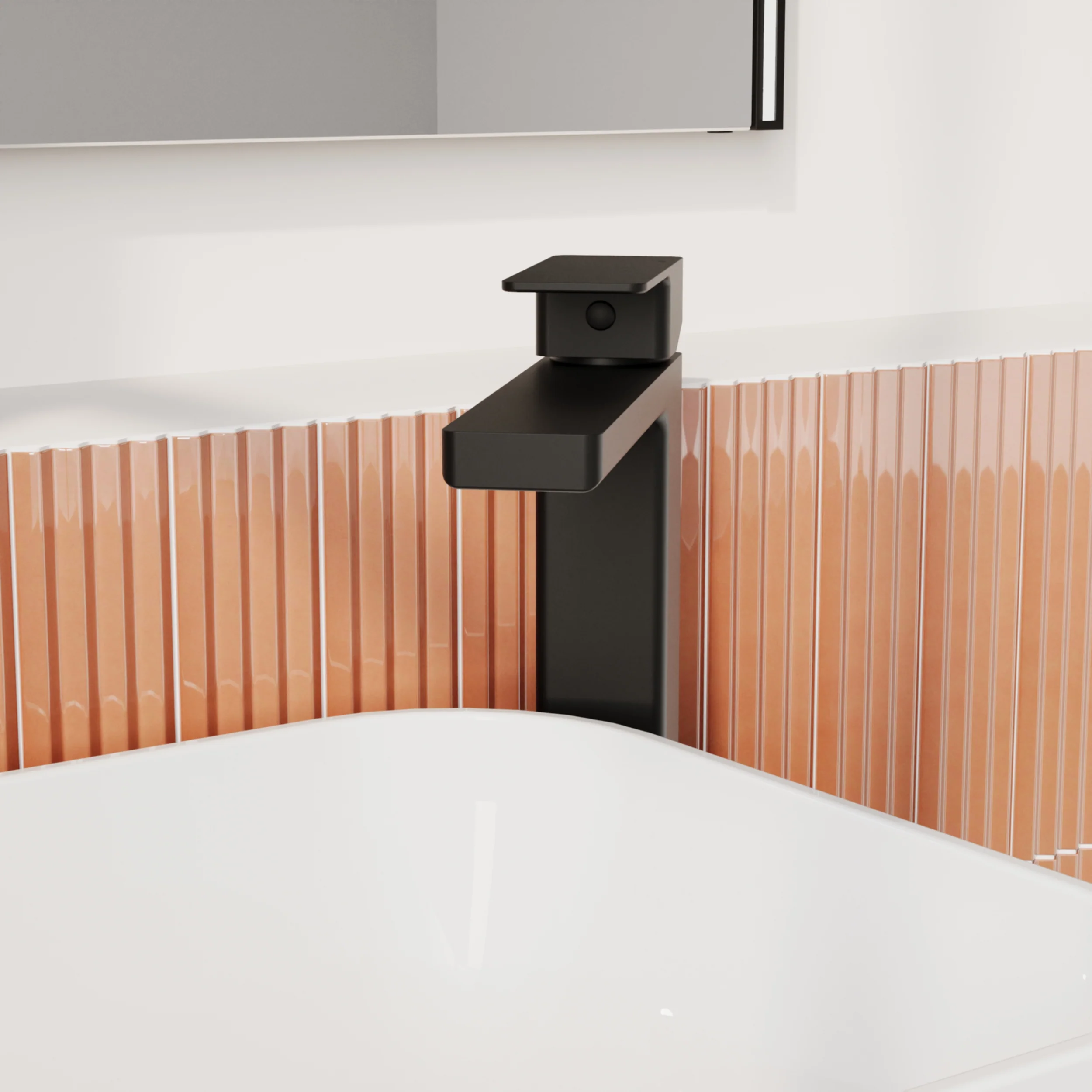 RYKER - Black Tall Mono Basin Mixer Tap - Image 3