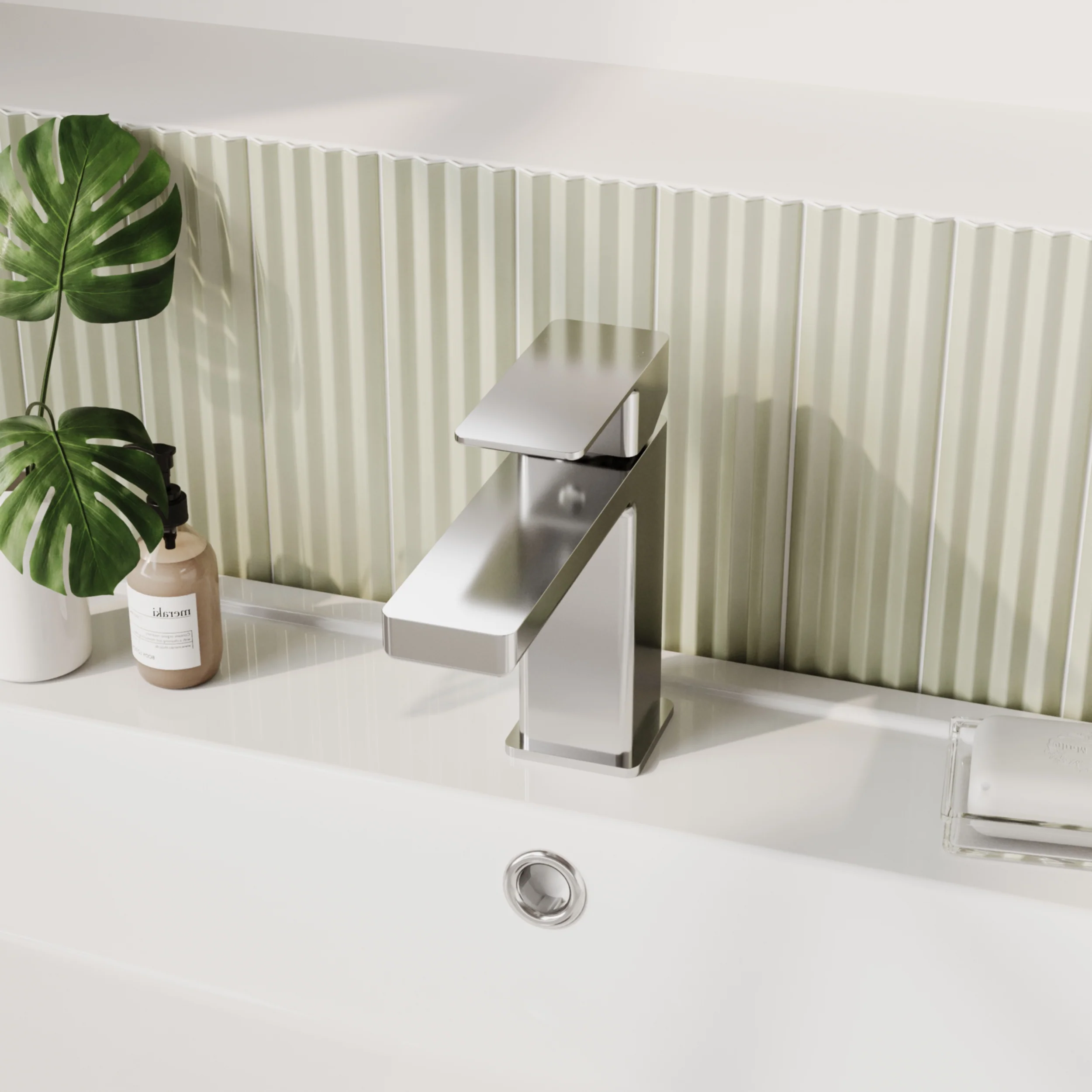 RYKER - Chrome Mono Basin Mixer Inc P/B Waste (Pair) - Image 6