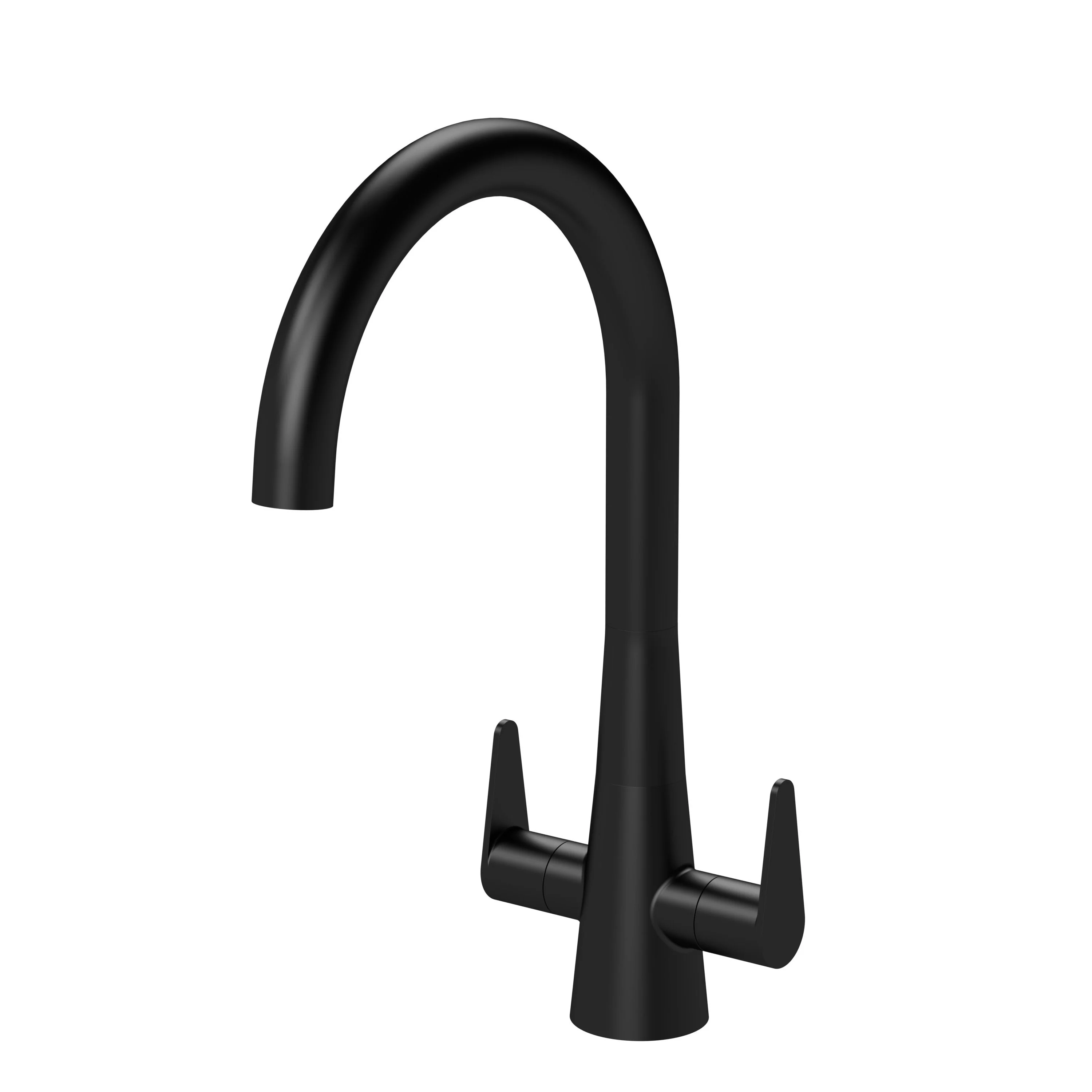 Samir Mono Dual Lever Matt Black - Matt Black