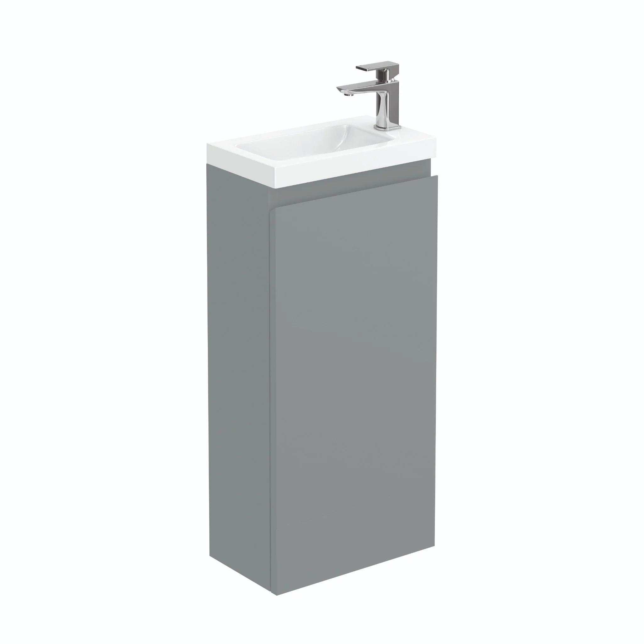 SDG 400mm Waterproof Vanity Unit with Basin - Matt Grey - Image 3