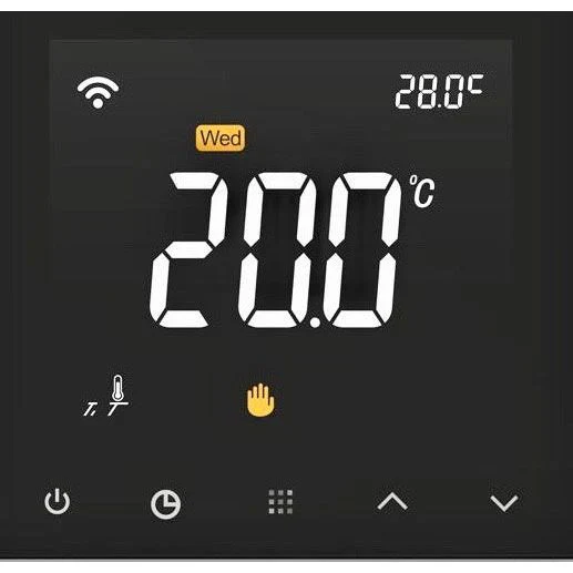 SDG 7 Day Programmable Wifi Thermostat Control - Black
