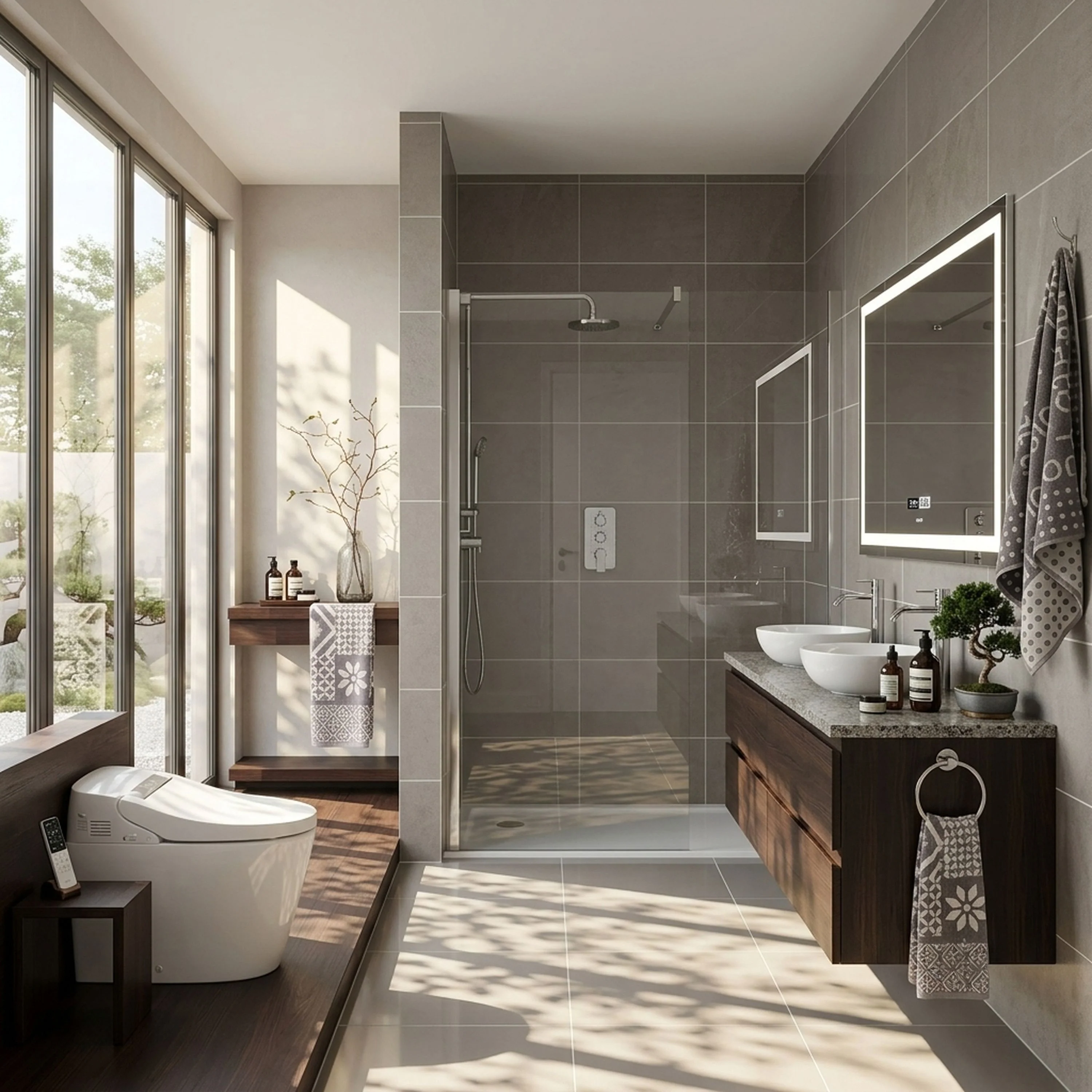 SDG Alumen 700mm x 2000mm Wetroom Shower Screen - Chrome - Image 3