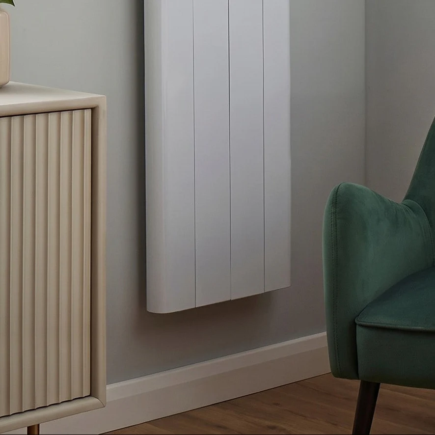 SDG Capri Electric Aluminium Panel Heater 1500W Vertical 1600 x 453mm - White - Image 4