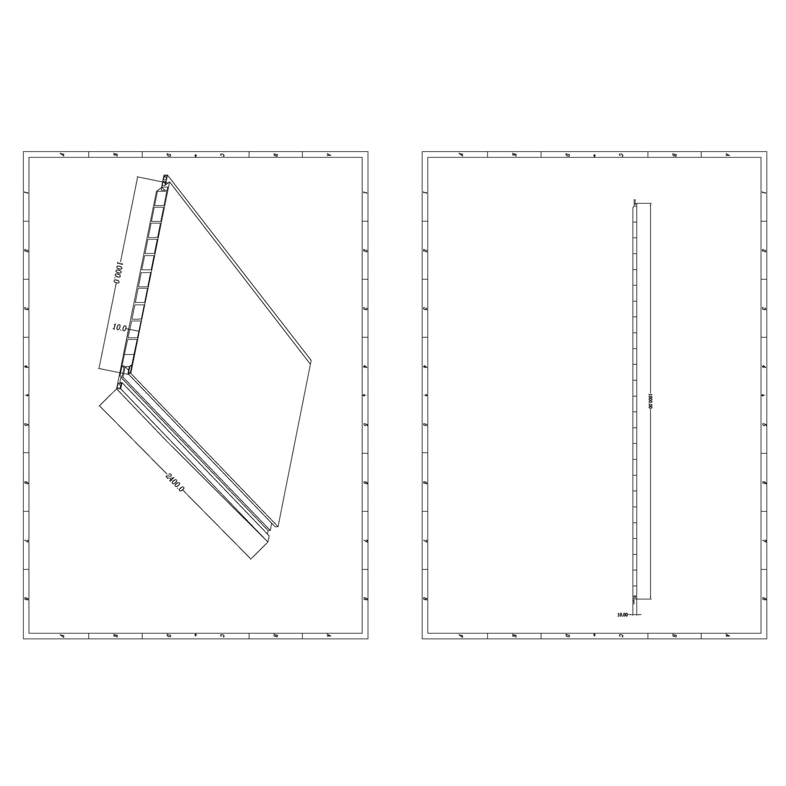 SDG Wall Shower & Bathroom Panel 2400 x 1000 x 10mm - Matt White Concrete - Image 2