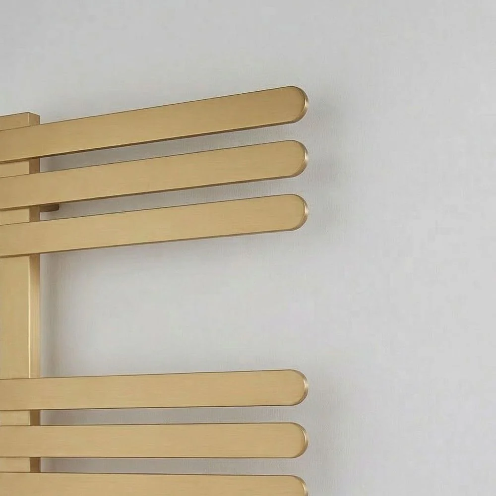 SDG Selecta Electric Smart 800x500 Towel Rail - Brushed Brass