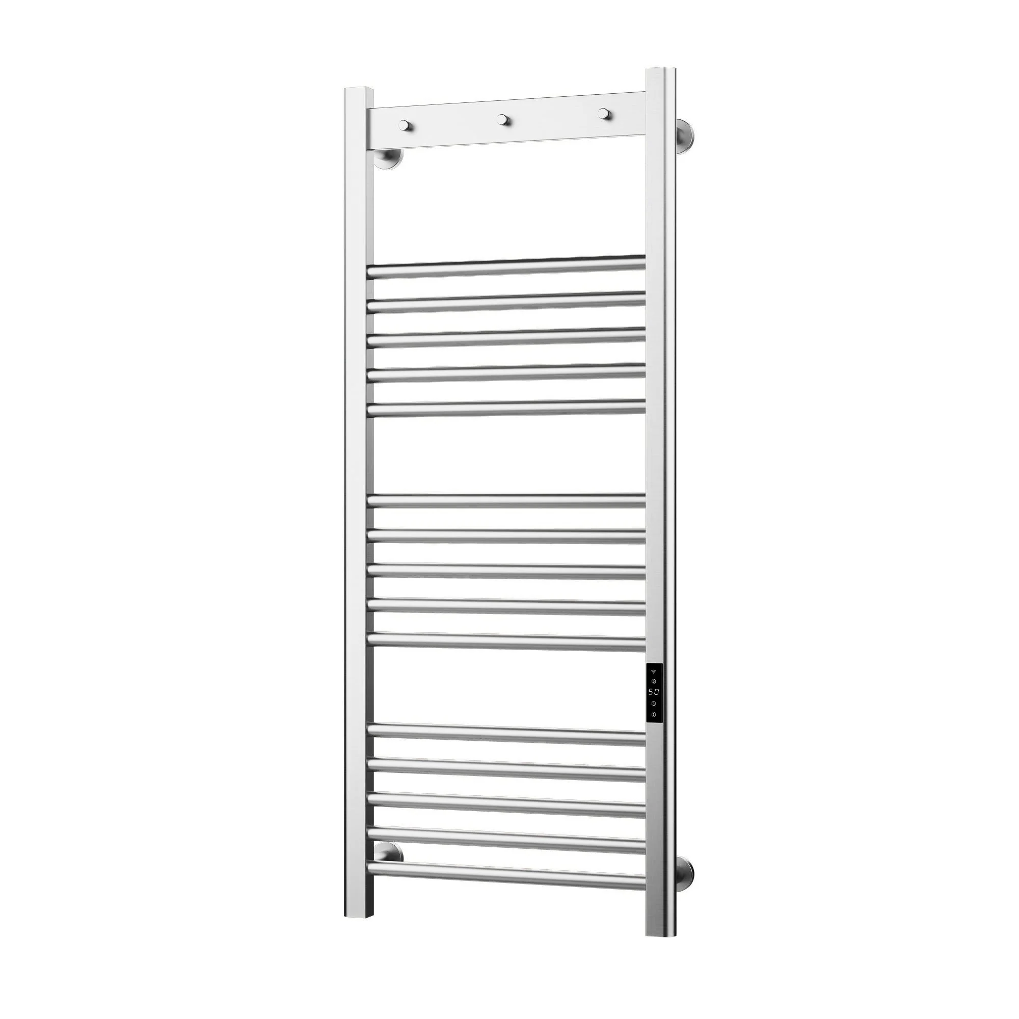 SDG Toro Electric Smart 1200x500 Towel Rail - Brushed Nickel - Image 4