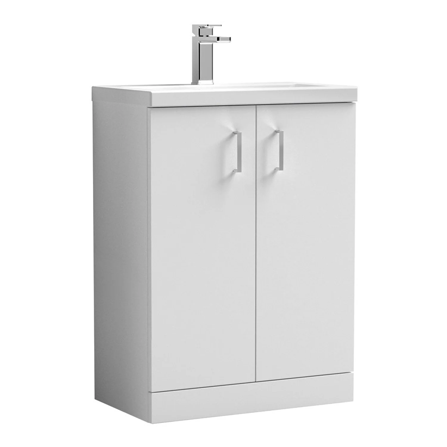 SDG Tozzo 600mm Floor standing Basin & Vanity Unit - White