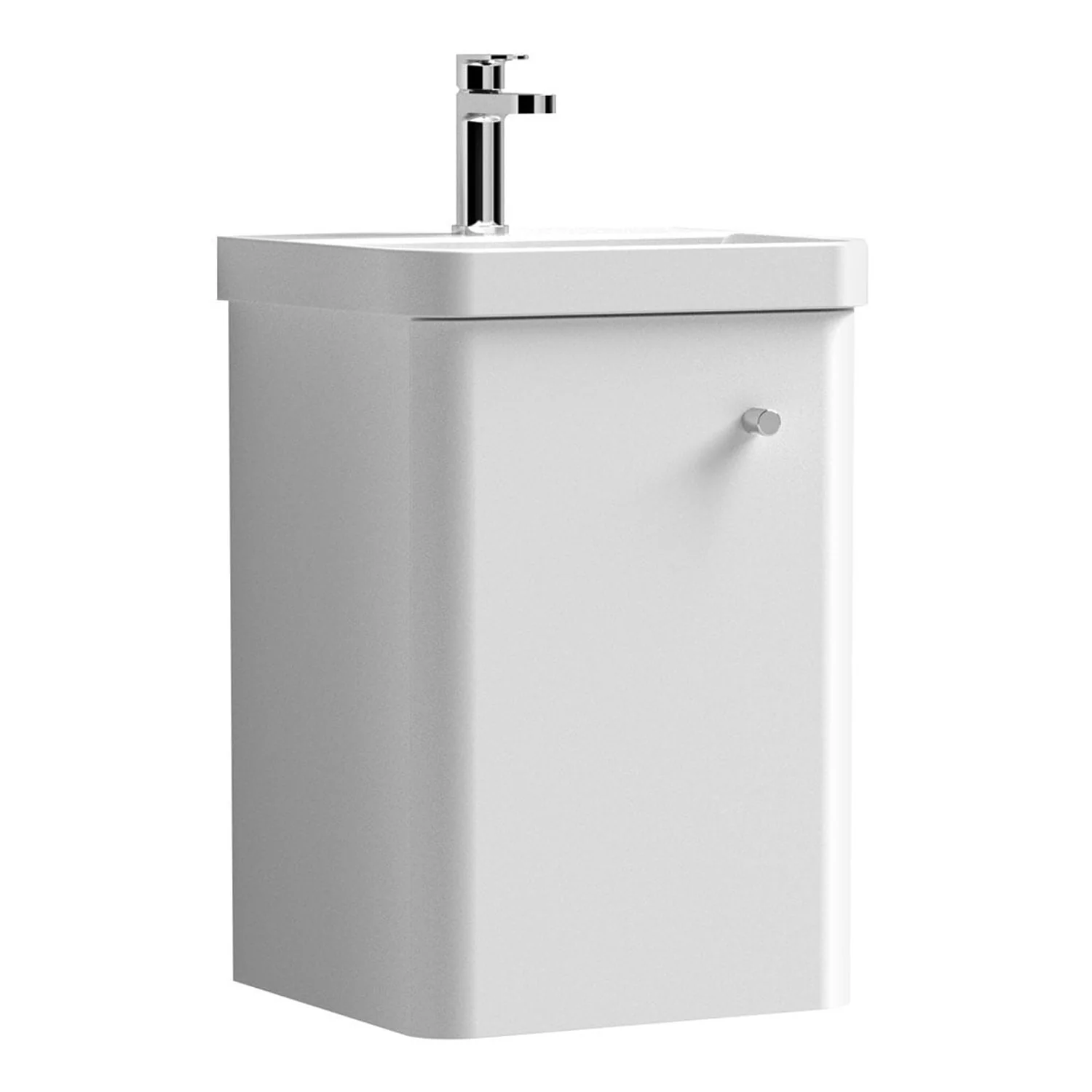 SDG Volta 400mm Wall Mounted Vanity & Basin - White
