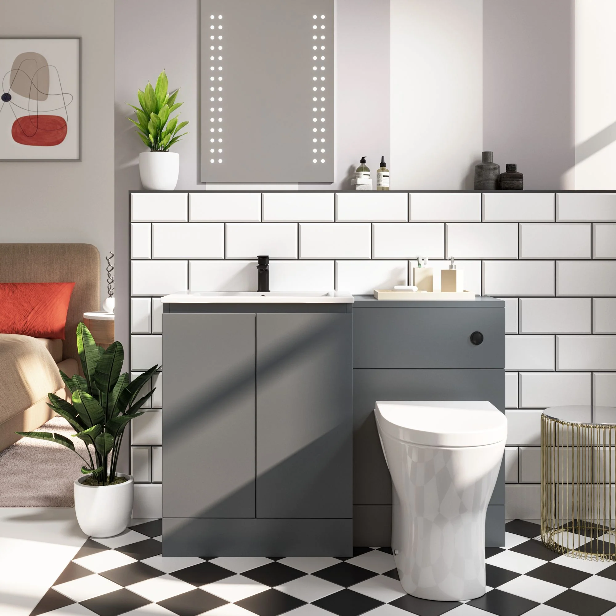 SDG Waterproof WC Unit - Matt Grey - Image 3