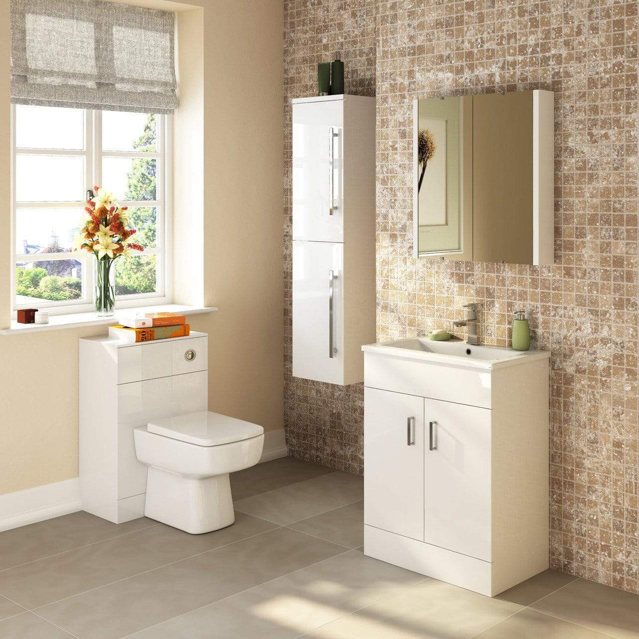 Serene 1800 x 800mm Vanity Complete Bathroom Suite - Image 2