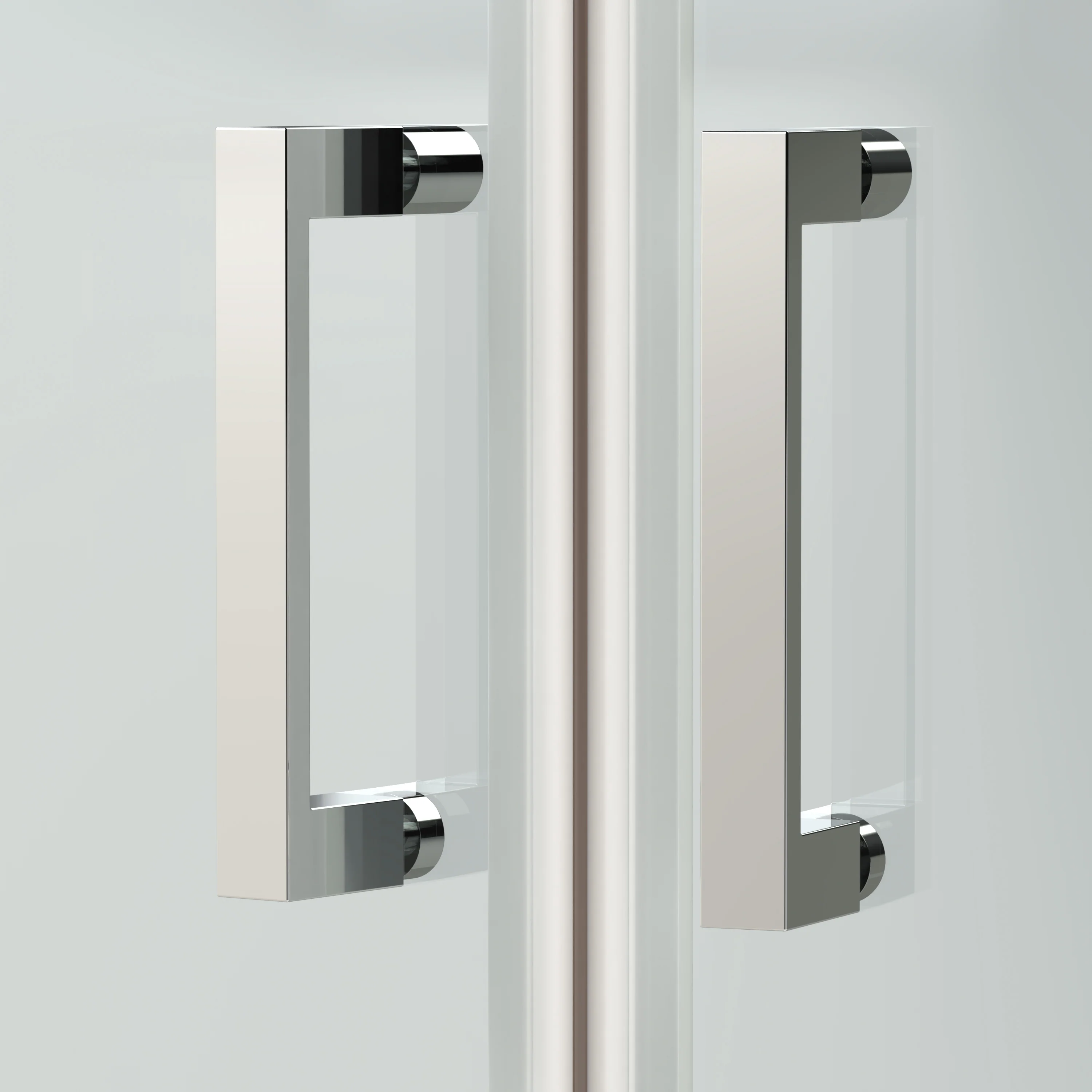 ShowerWorX Atlantic Hinged Chrome Shower Door - 6mm Glass - Image 2