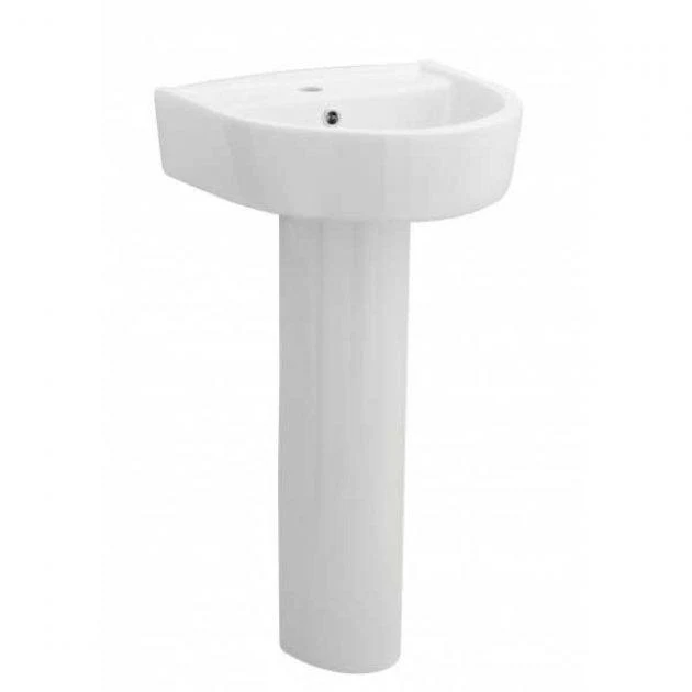 Civic Close Coupled Toilet & 520mm Basin and Full Pedestal - Image 3
