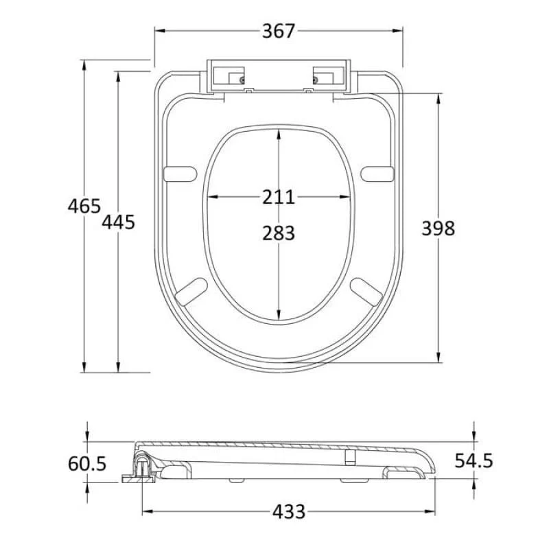 Civic Close Coupled Toilet & 520mm Basin and Full Pedestal - Image 8