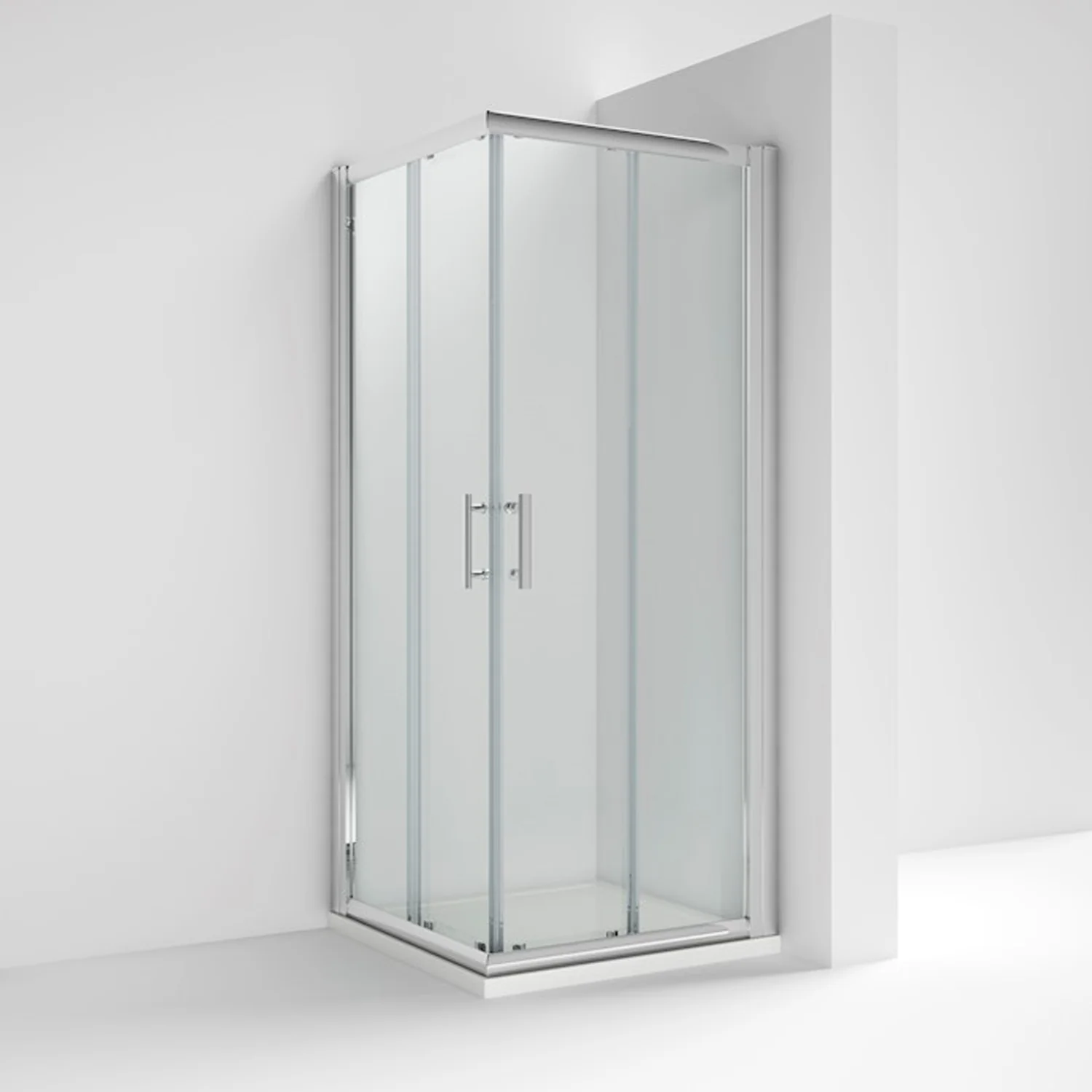 ShowerWorX Atlantic 900 x 900mm Corner Entry Shower Enclosure - 6mm Glass - Image 2