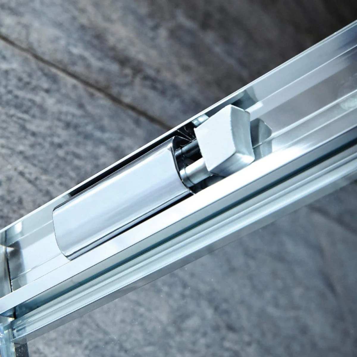 ShowerWorx Ocean 1200 x 900mm Single Sliding Door Offset Quadrant Shower Enclosure - 8mm Glass - Image 2