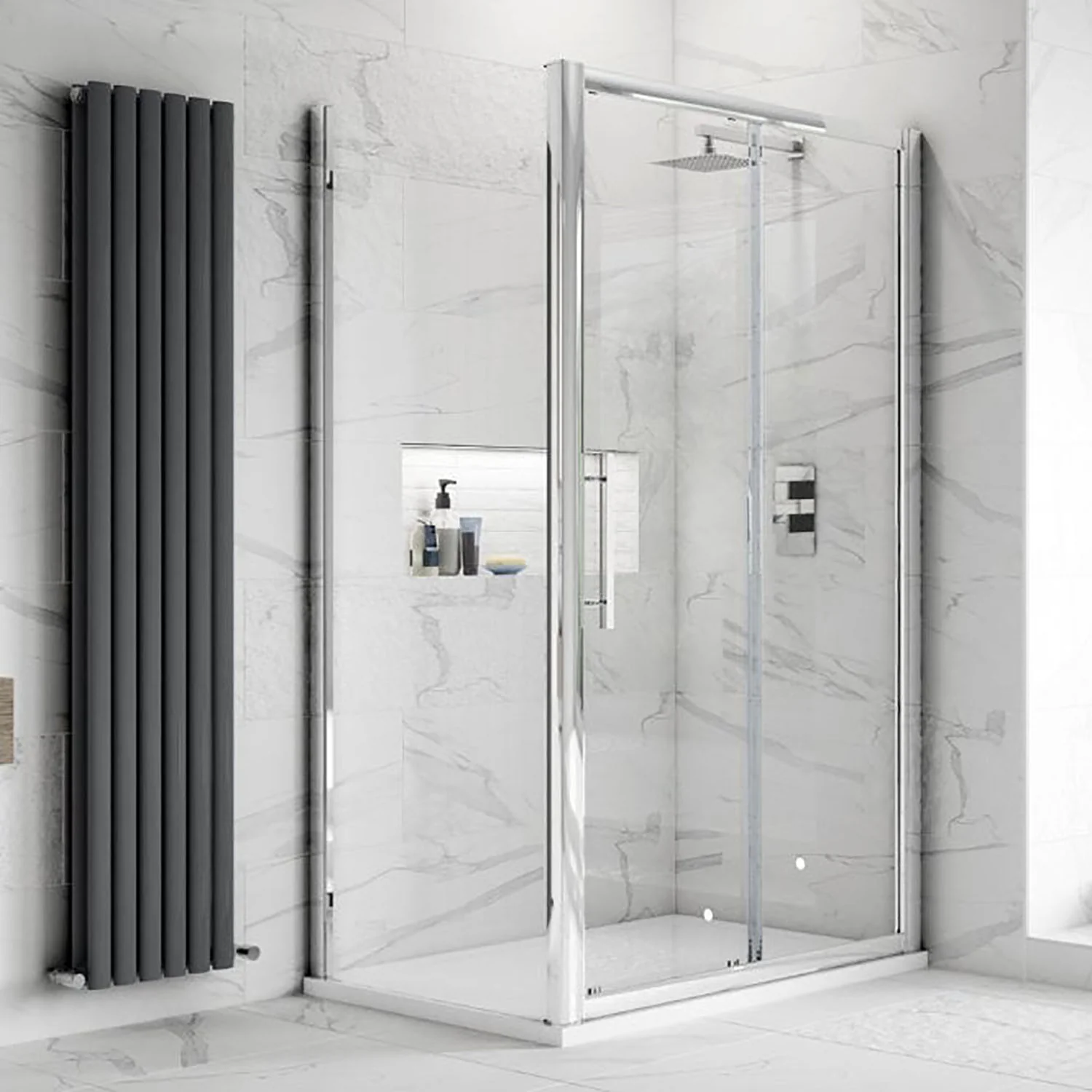 ShowerWorX Summit 1100 x 1000mm Sliding Shower Enclosure - 8mm Glass